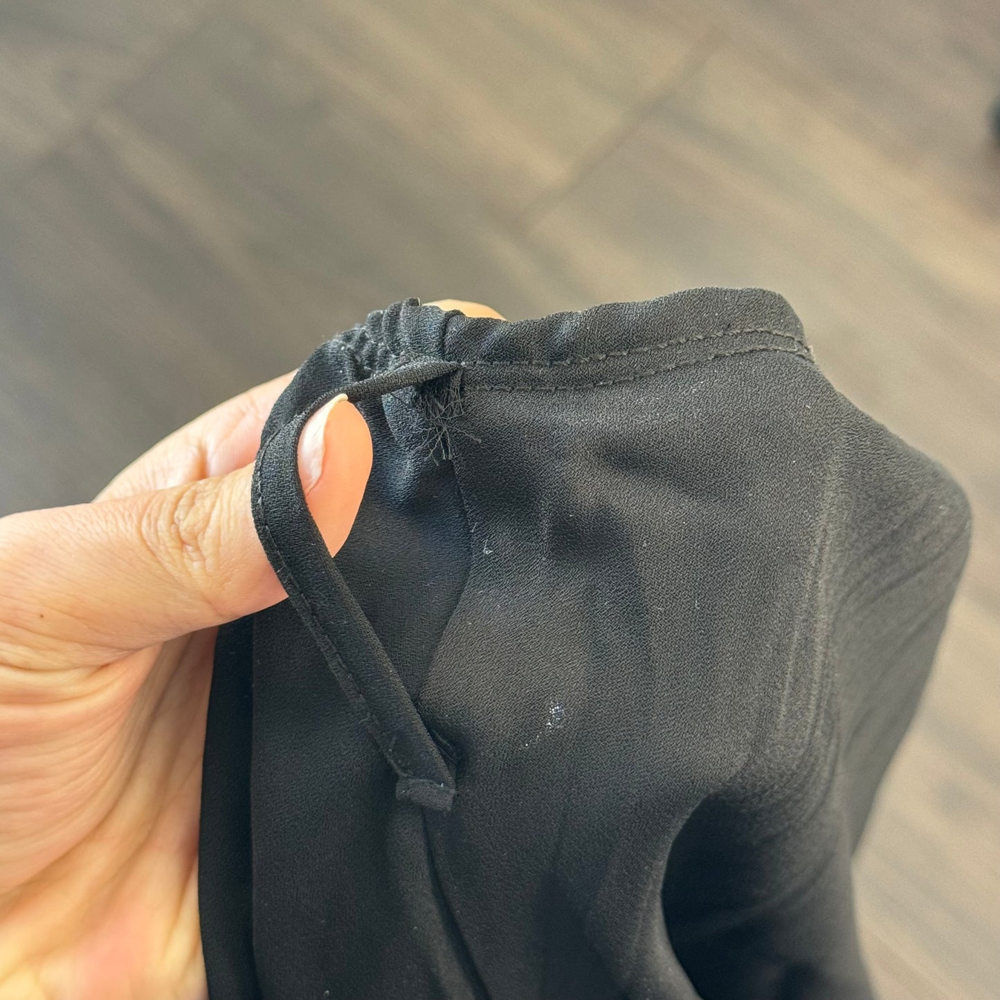 Vintage Black Chiffon Overlay Maxi Skirt