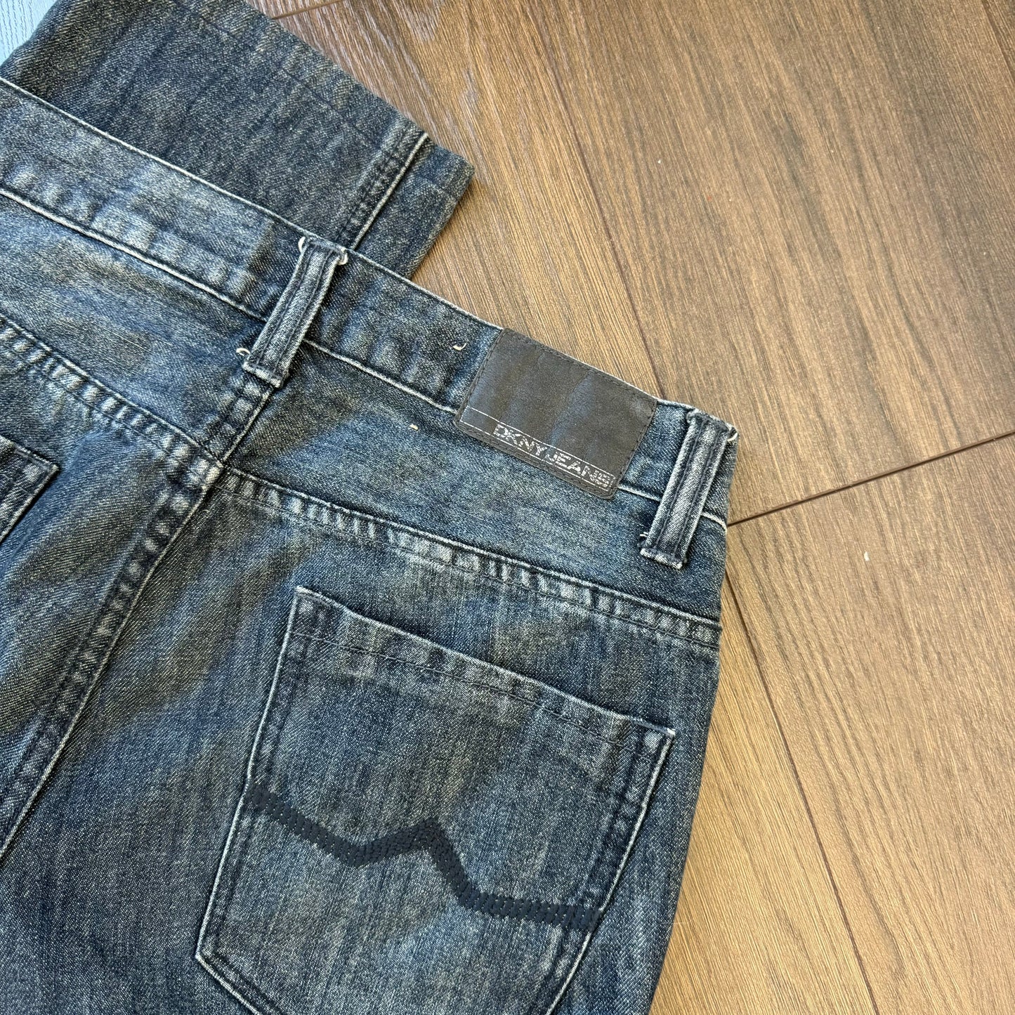 DKNY Dark Wash Straight Leg Jeans