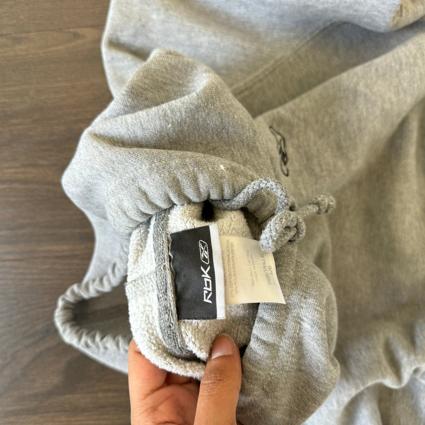 Vintage Reebok Grey Hoodie