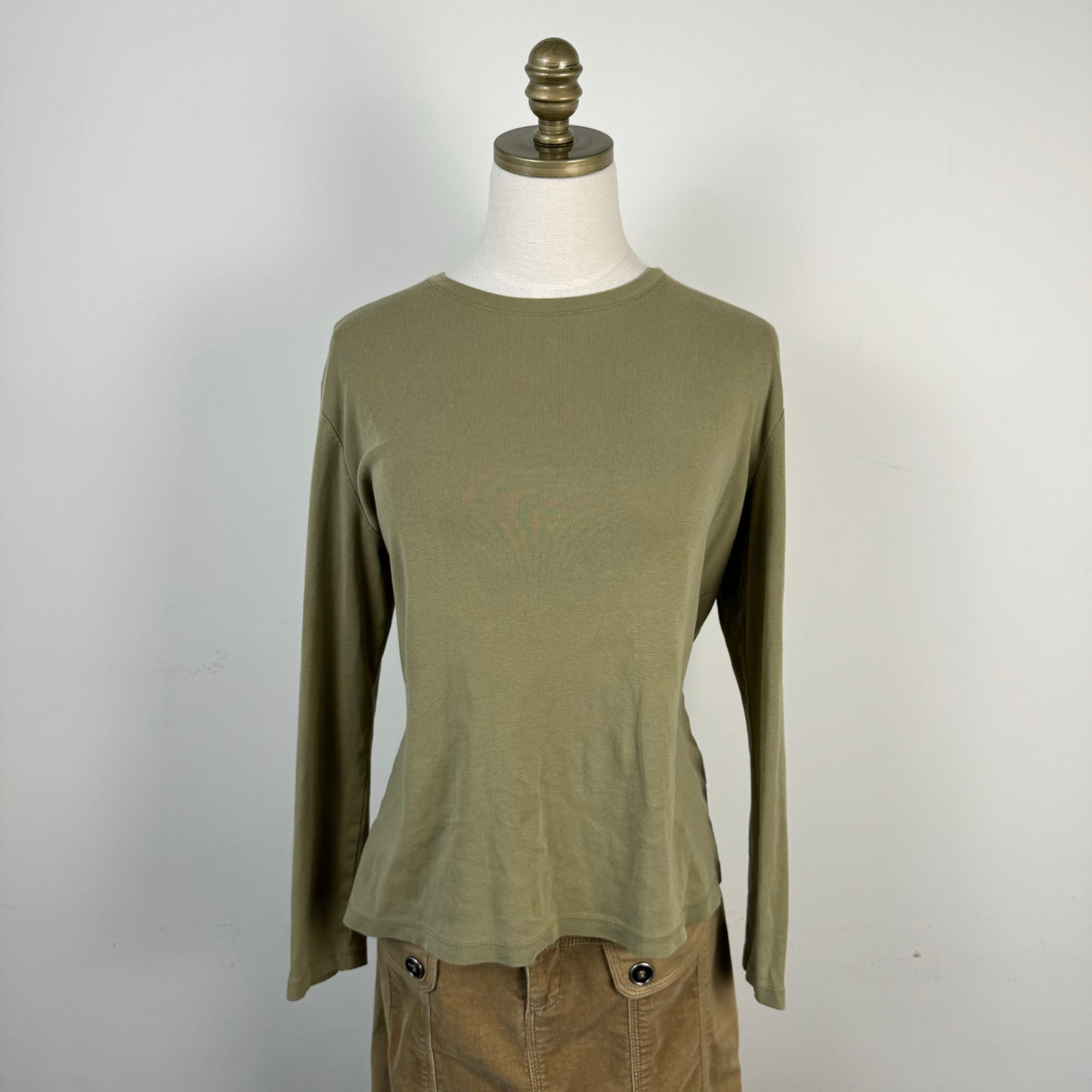 Sage Green Long Sleeve Knit Top