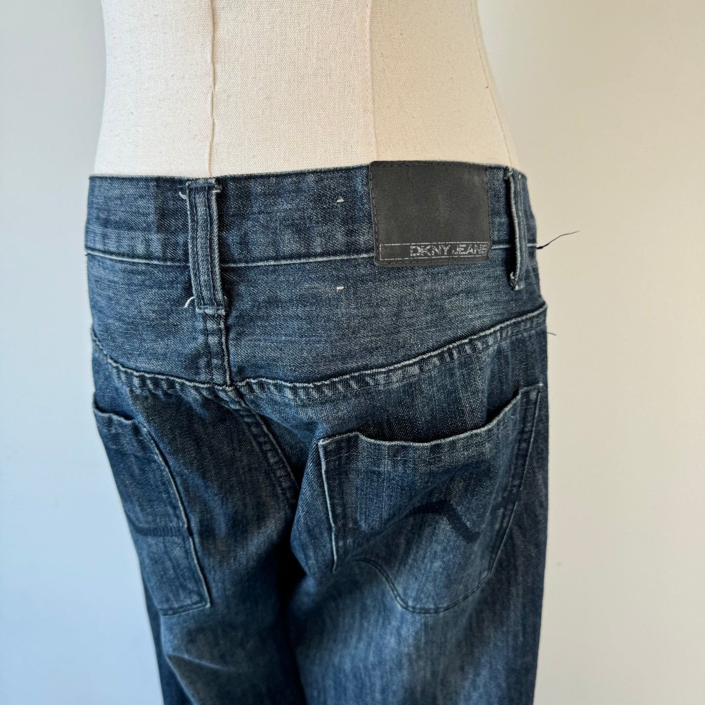DKNY Dark Wash Straight Leg Jeans