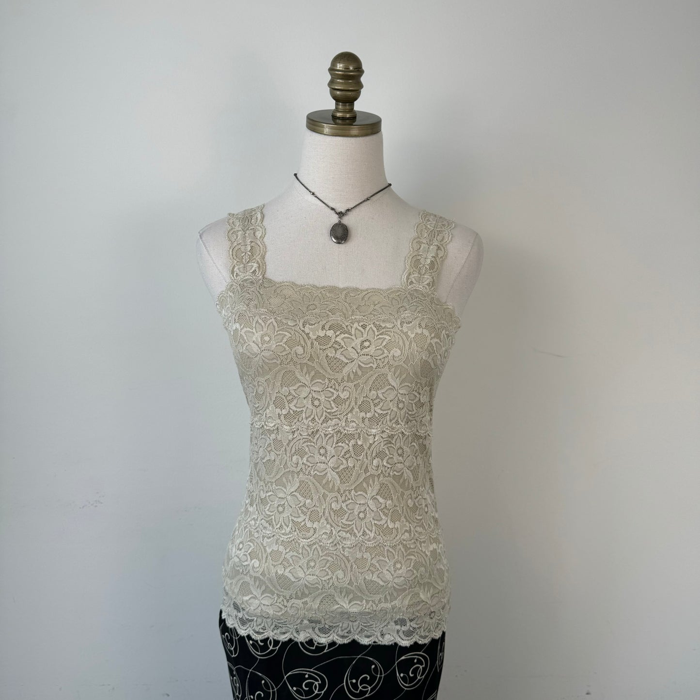 Beige Lace Top