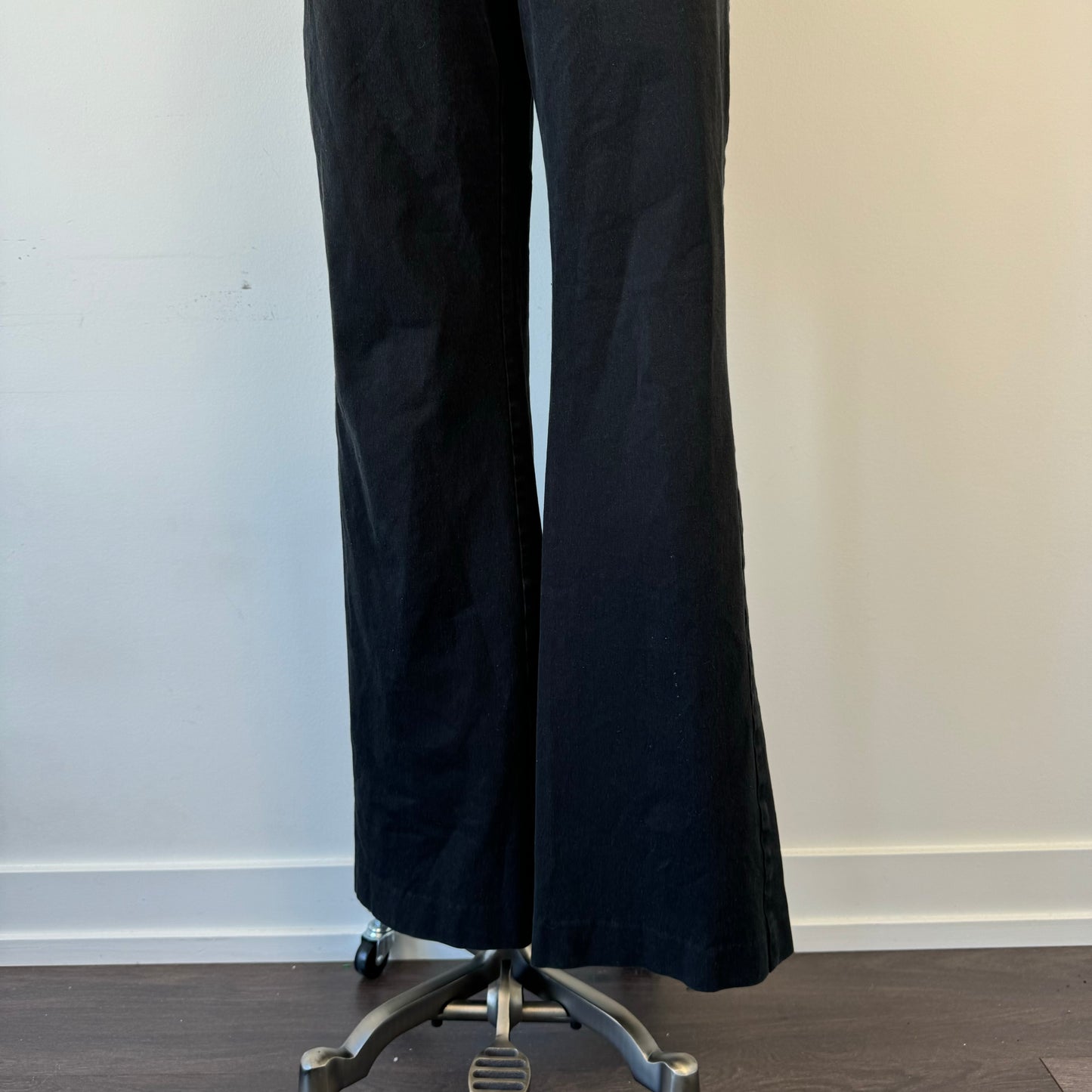 Black Low Rise Office Siren Trousers