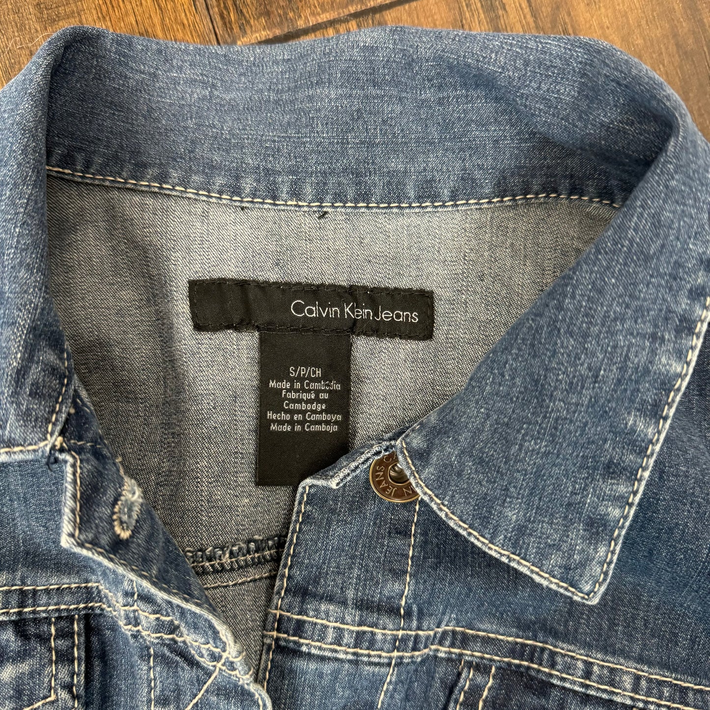 Calvin Klein Fitted Denim Jacket