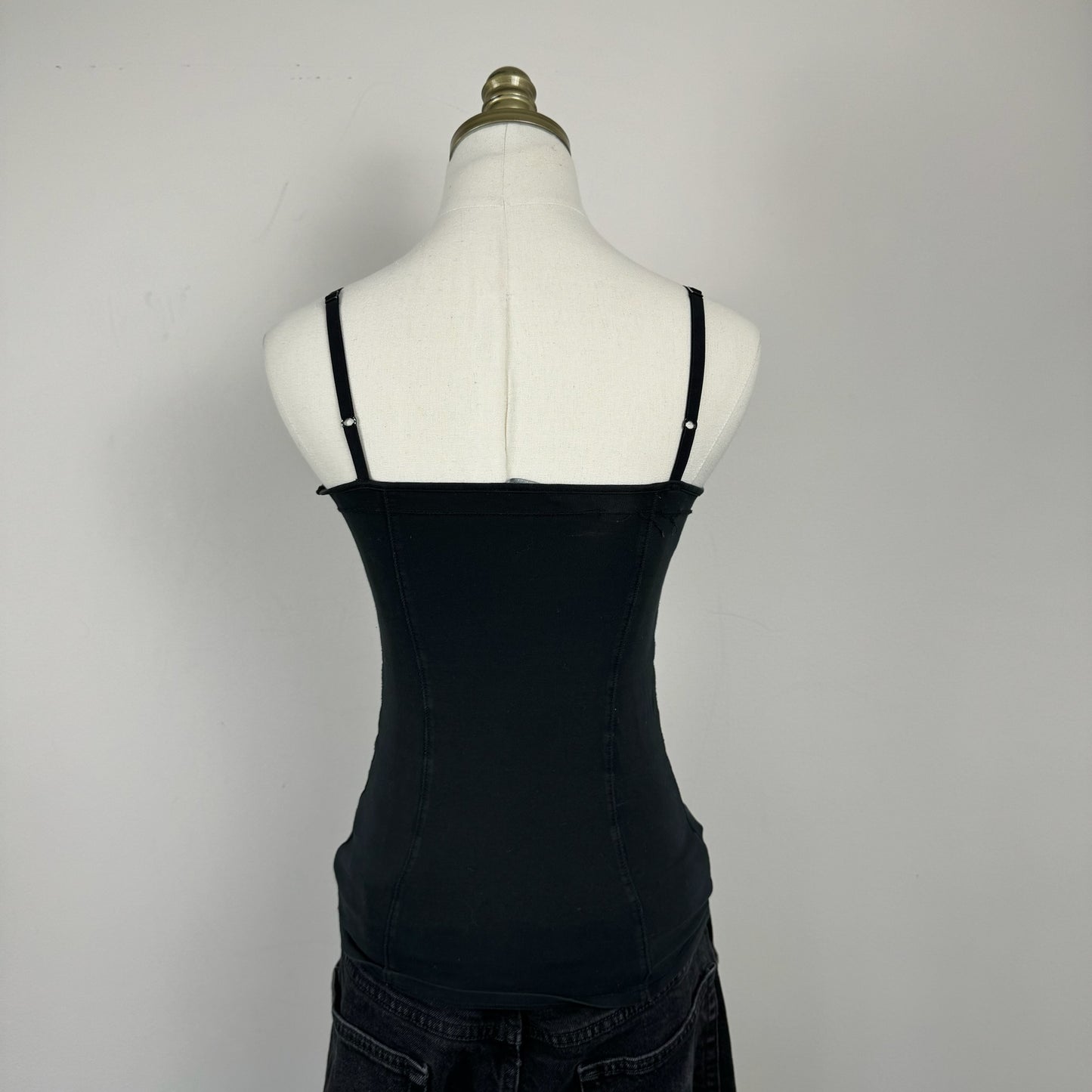 Black Bustier Fitted Cami
