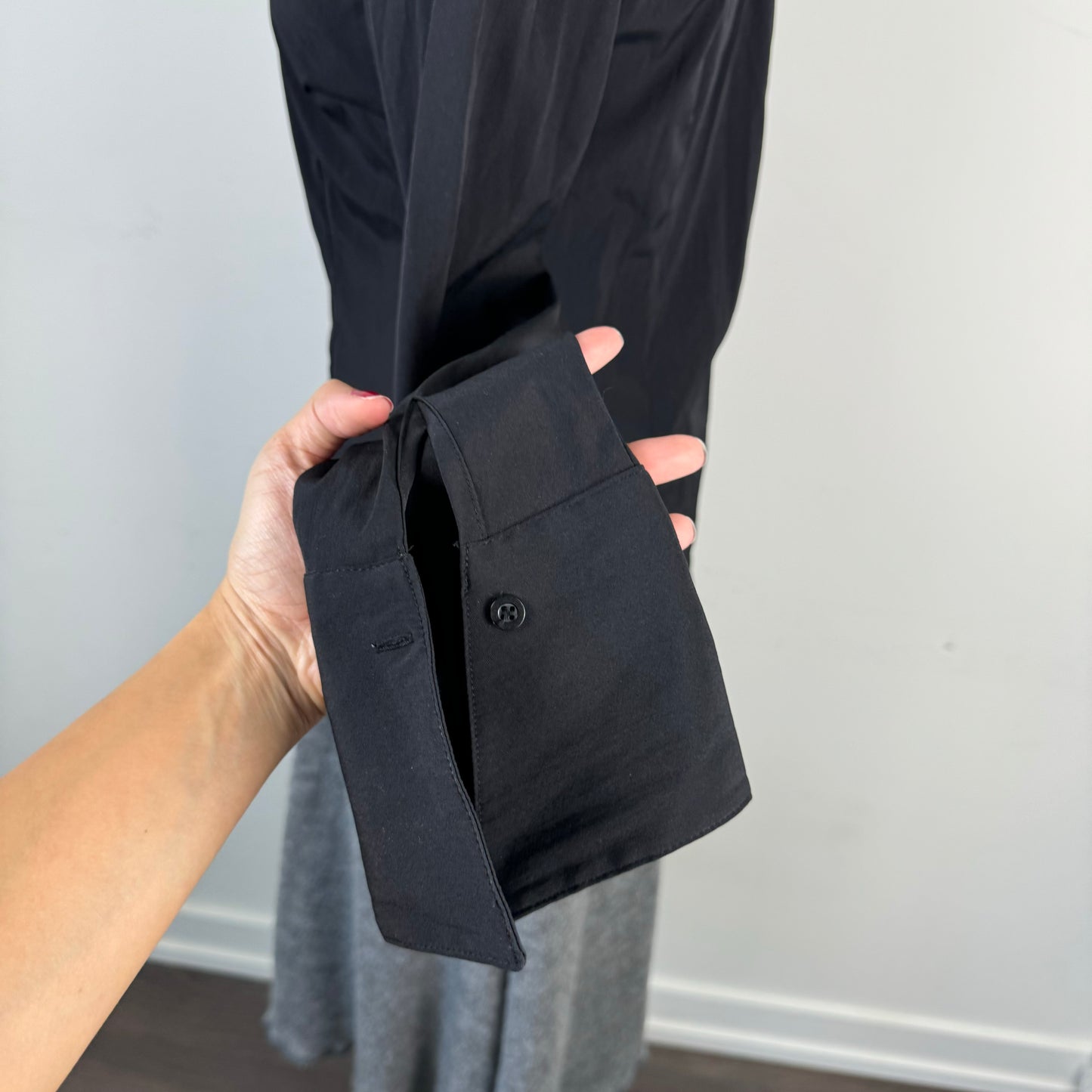 Black Fitted Button Up Shirt