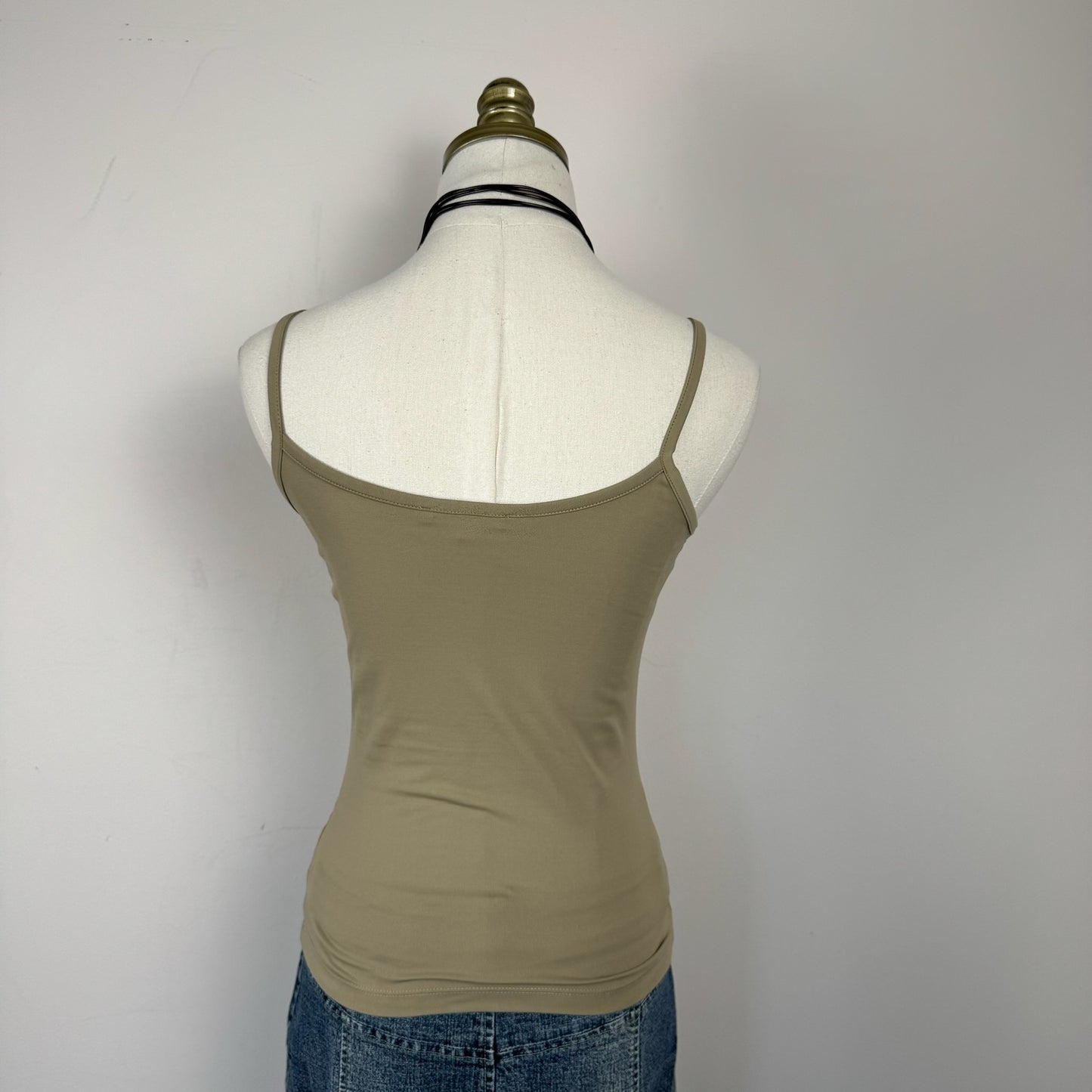 Vintage Slinky Beige Tank Top