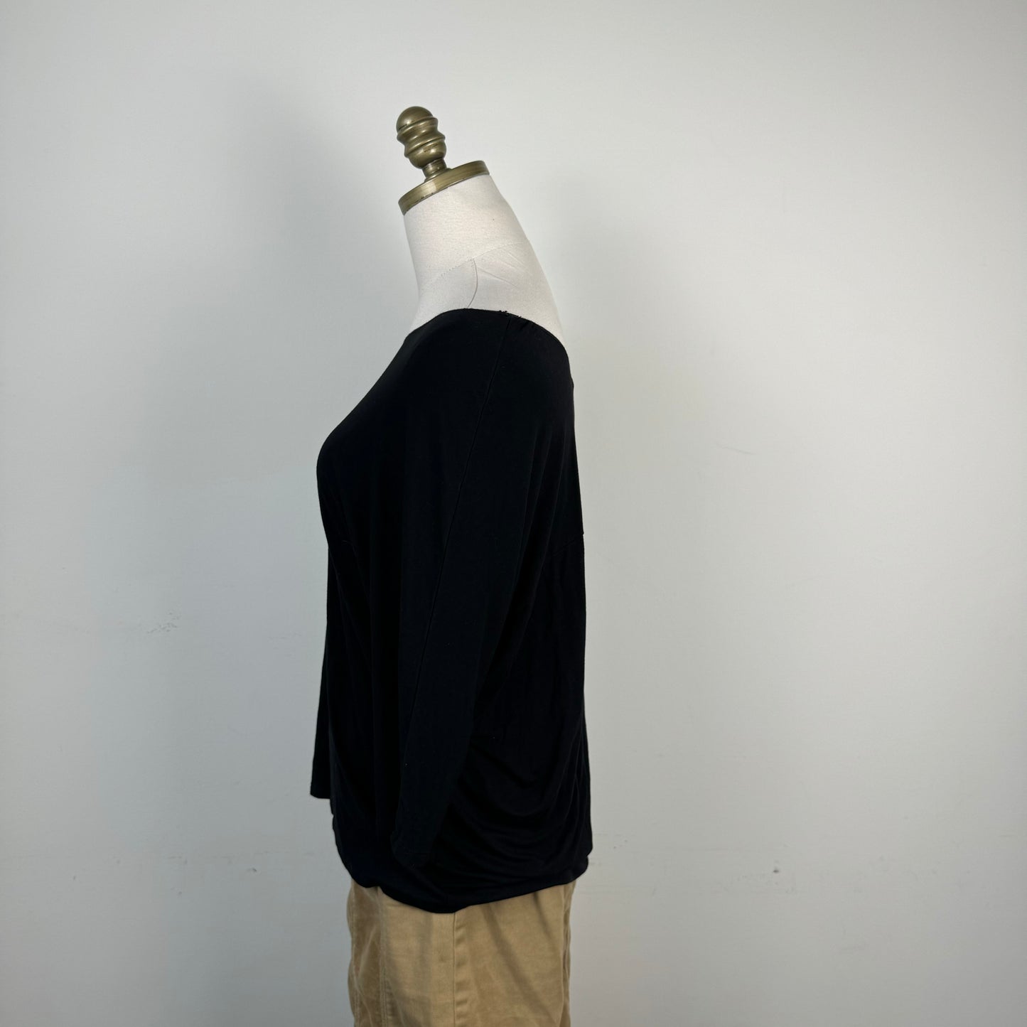 Black Slinky Off Shoulder Dolman Top