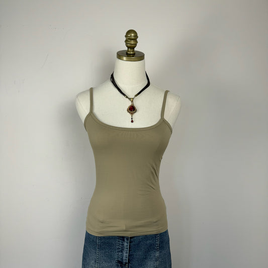 Vintage Slinky Beige Tank Top