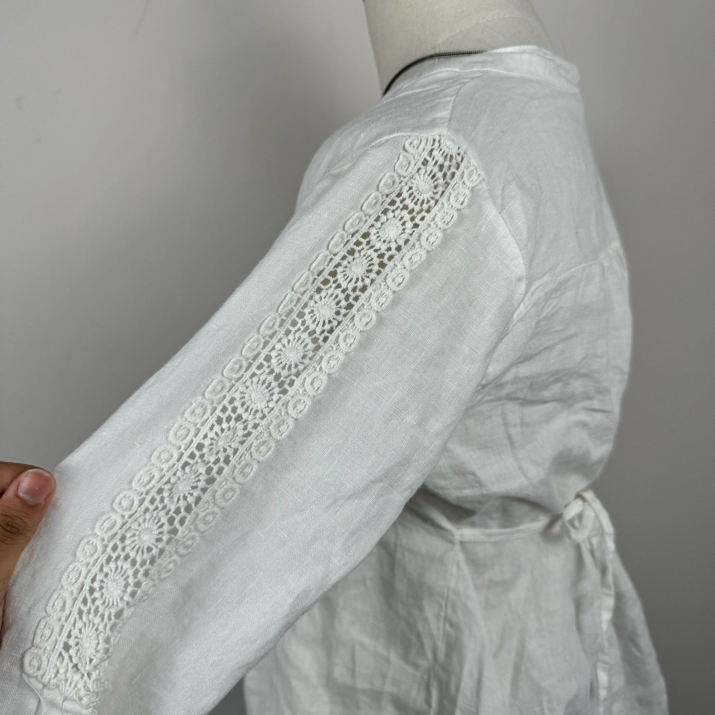 Boho Linen White Euro Summer Top