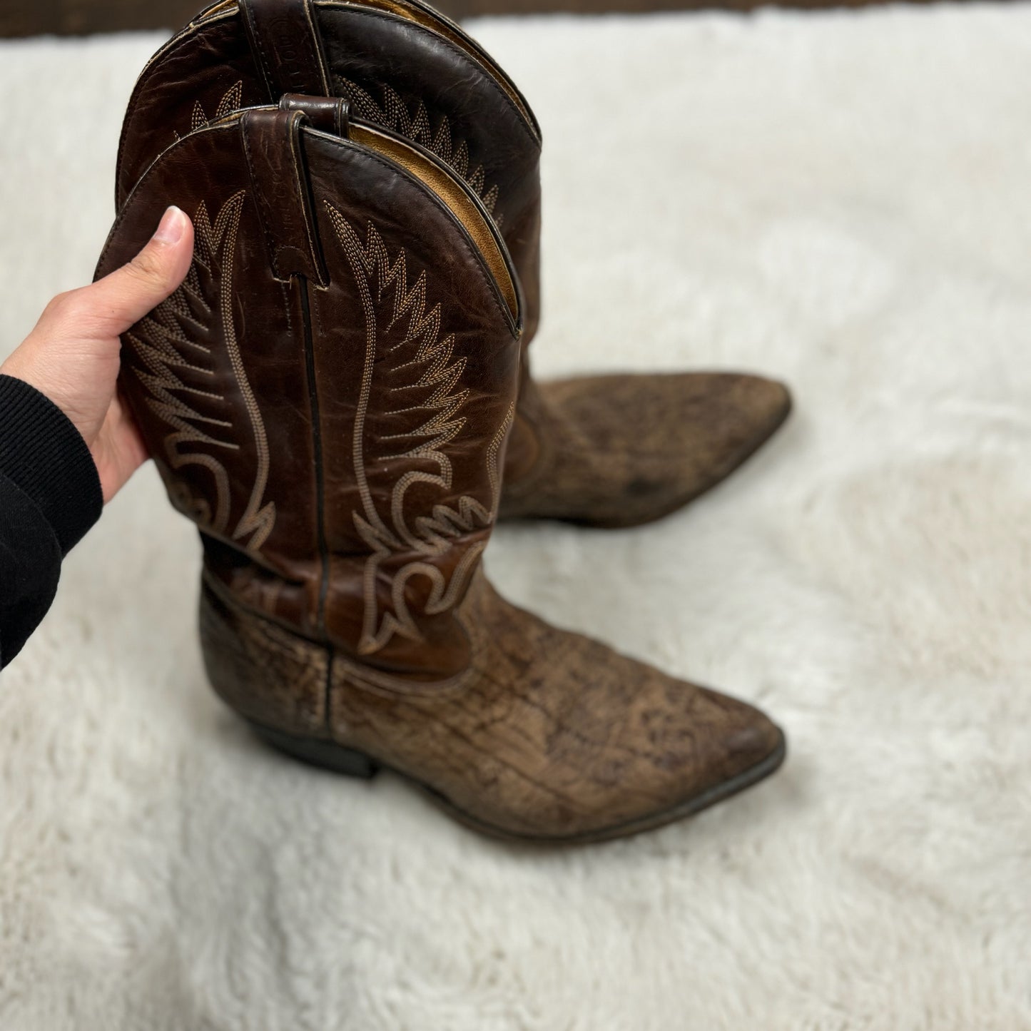 Vintage Boulet Cowboy Boots