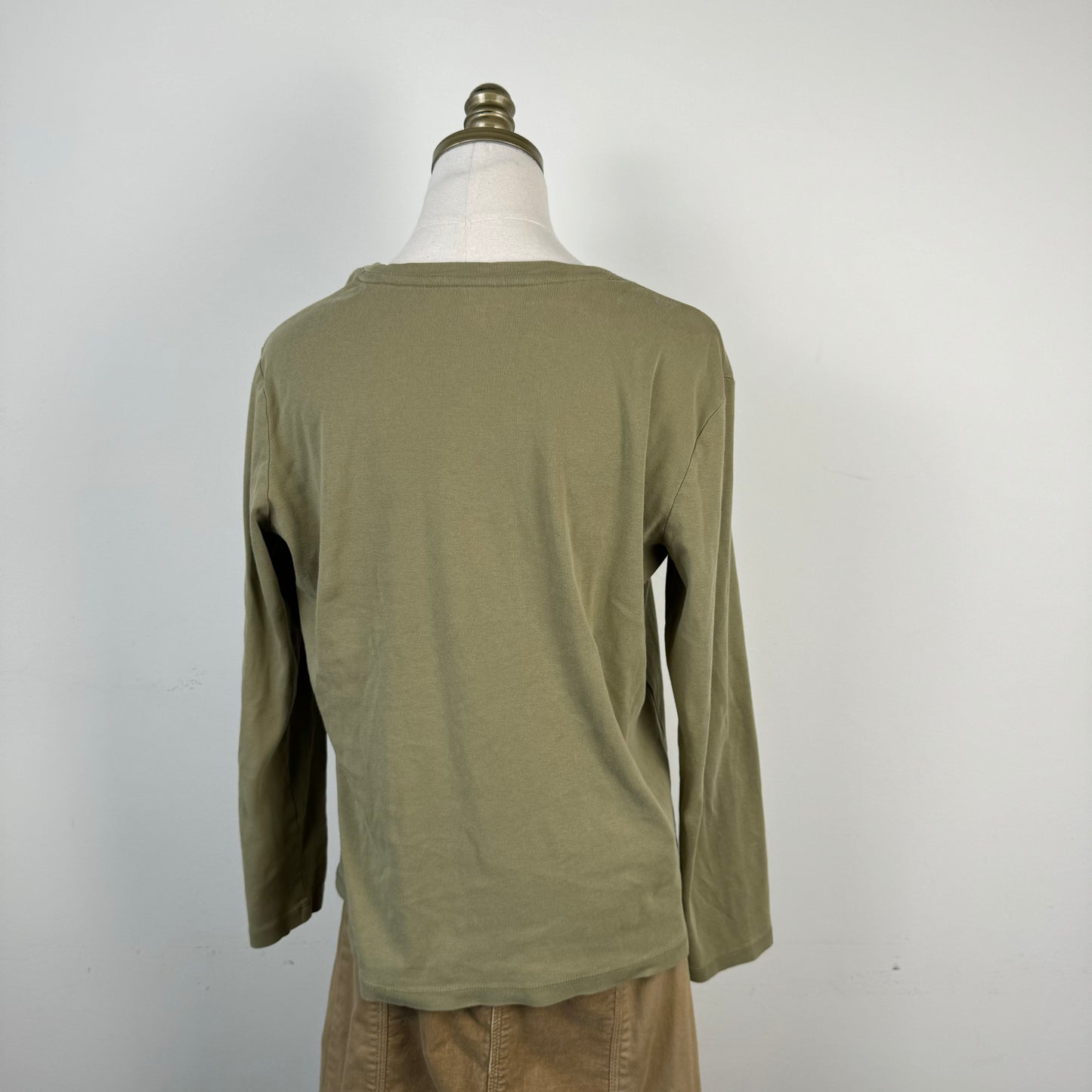 Sage Green Long Sleeve Knit Top
