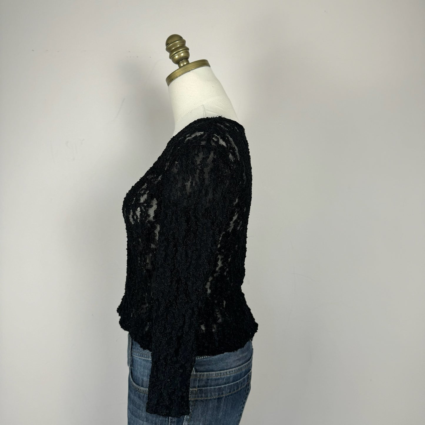 Vintage Black Lace Top