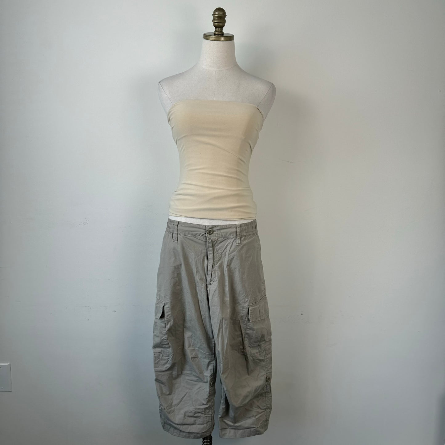Vintage Cream Fitted Tube Top