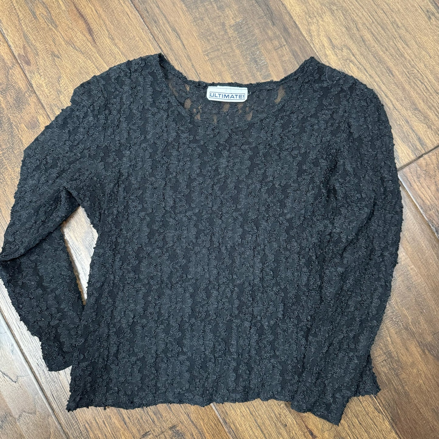 Vintage Black Lace Top