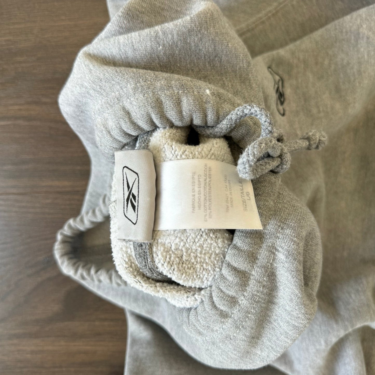 Vintage Reebok Grey Hoodie
