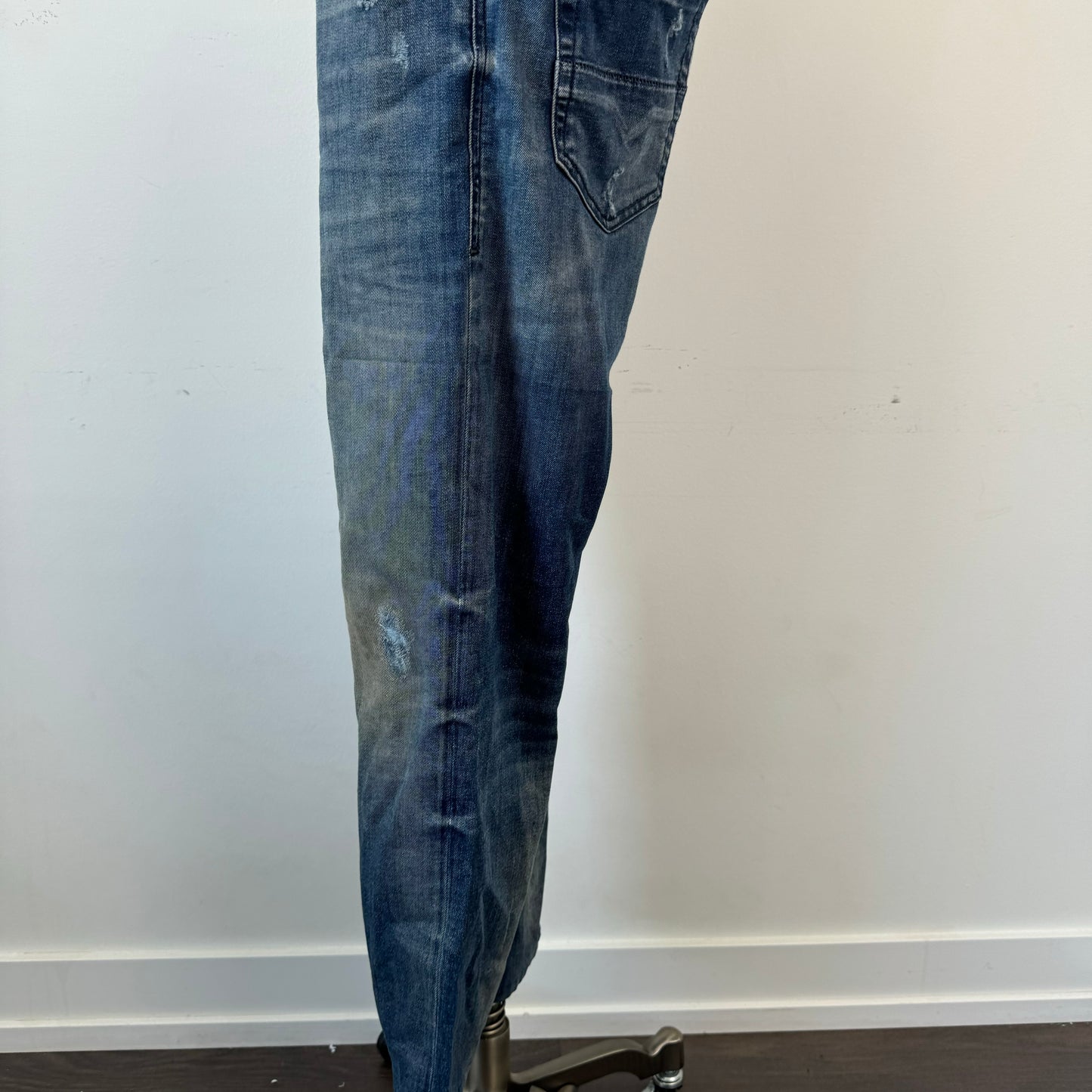 Diesel Faded Dark Wash Low Rise Jeans