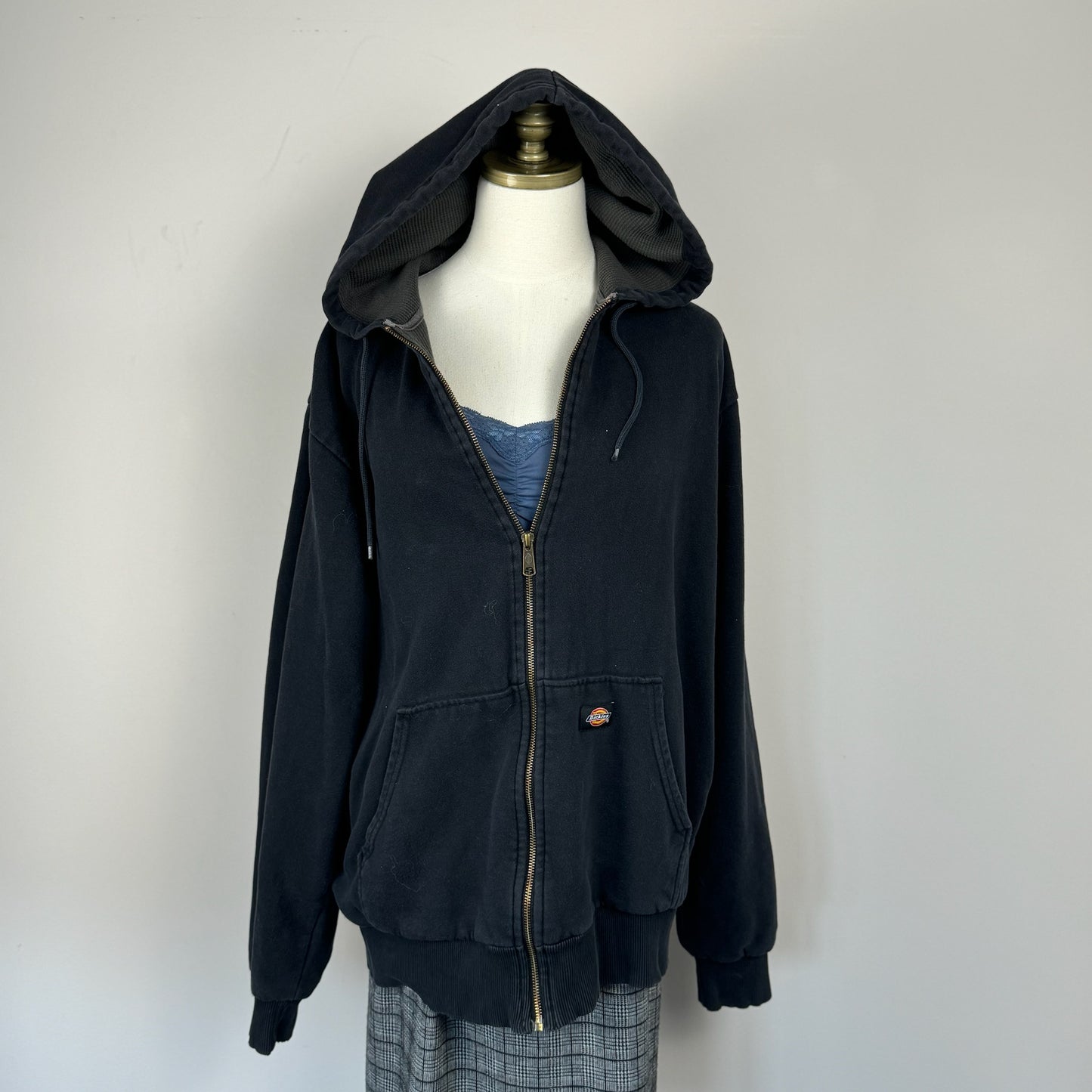 Dickies Black Oversized Zip Up Hoodie