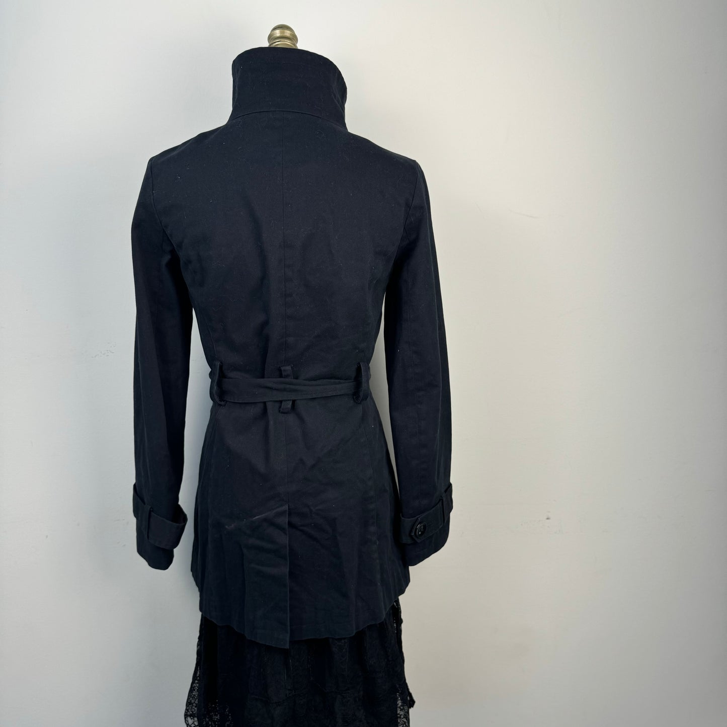 Funnel Neck Trench Coat