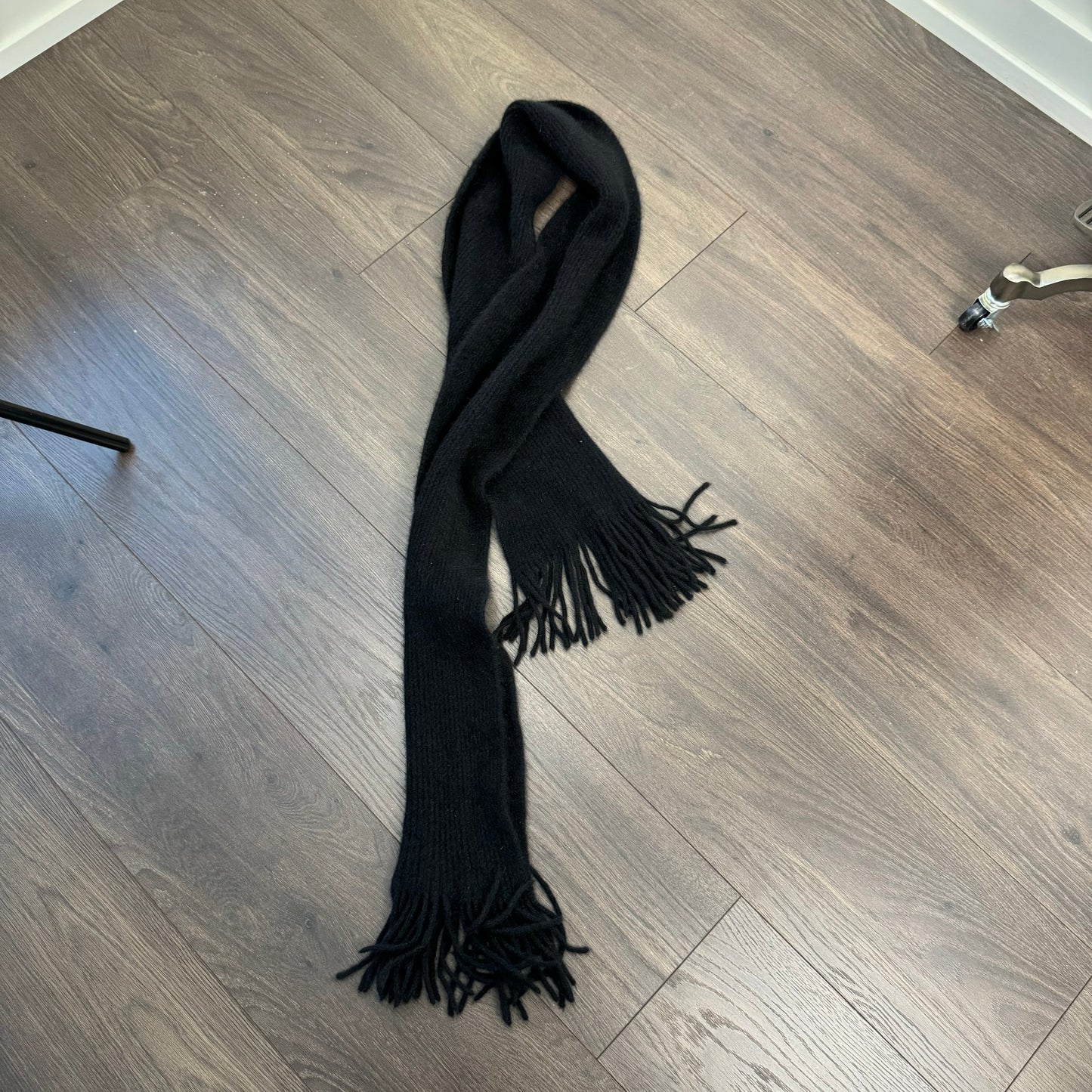 Black Knit Scarf