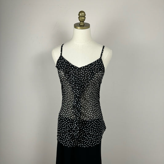 Mesh Polka Dot Cami