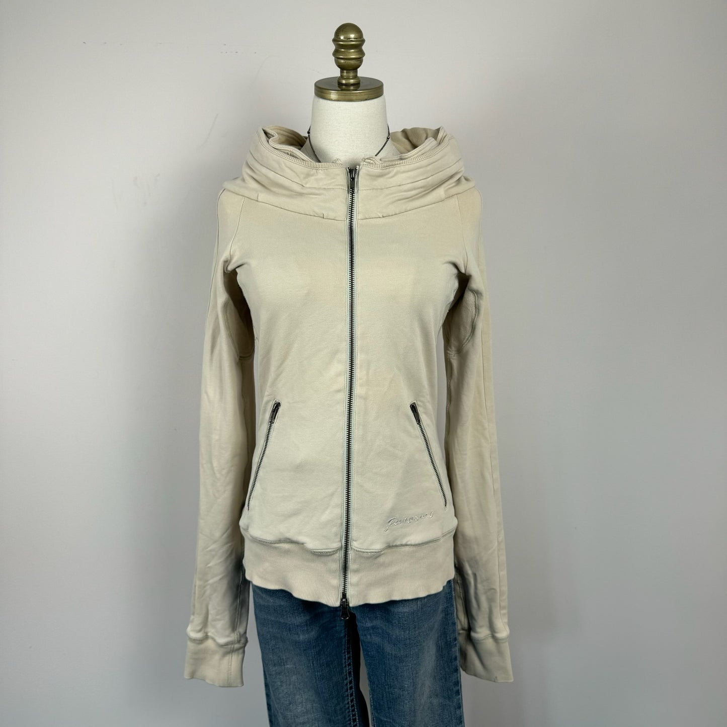 Parasuco Beige Double Zip Sweater