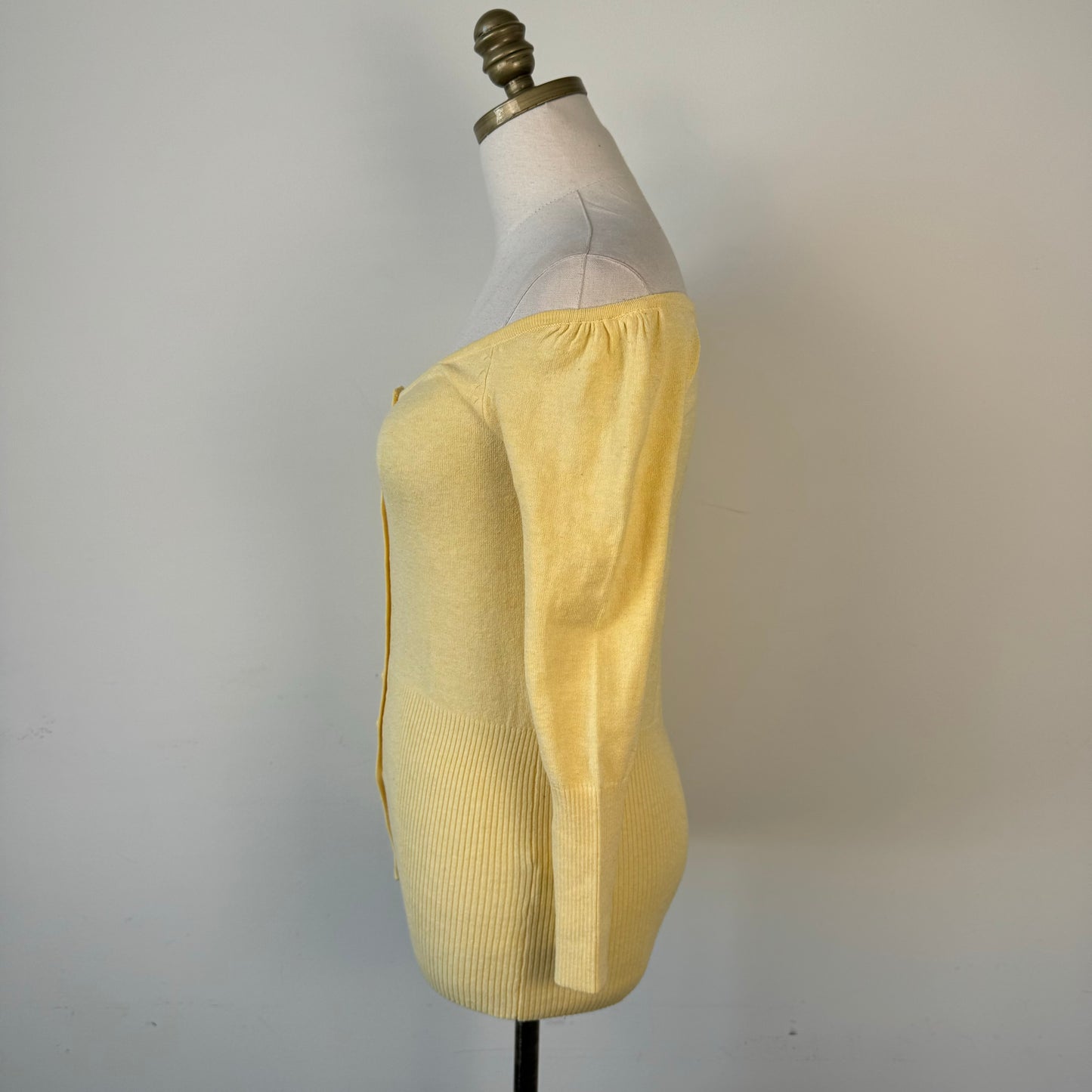 Butter Yellow Dainty Off Shoulder Top
