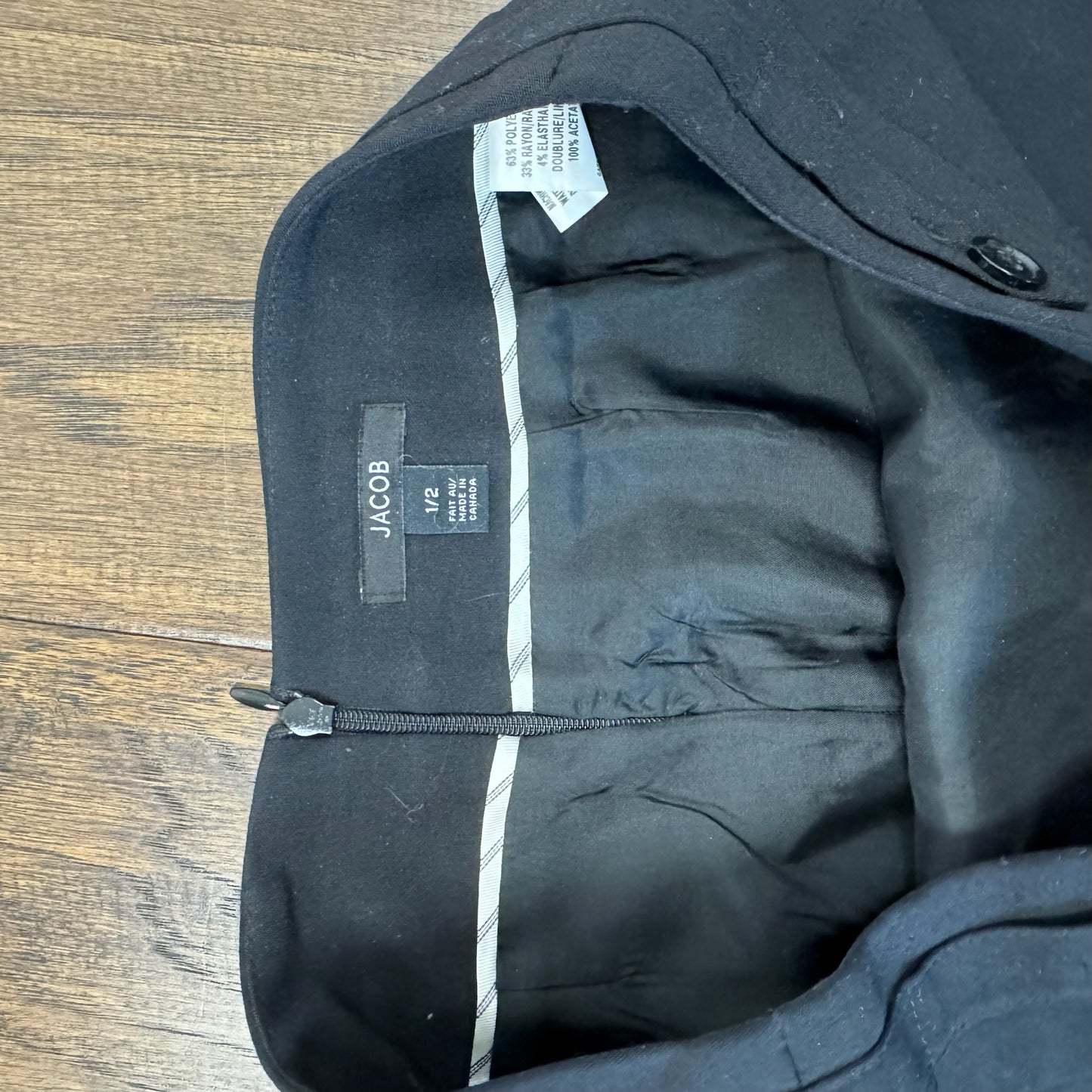 Black Pencil Midi Skirt