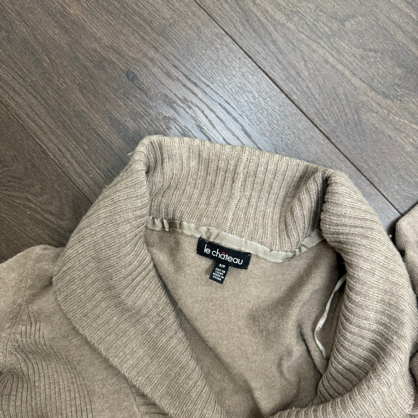 Le Chateau Buckled Knit Sweater