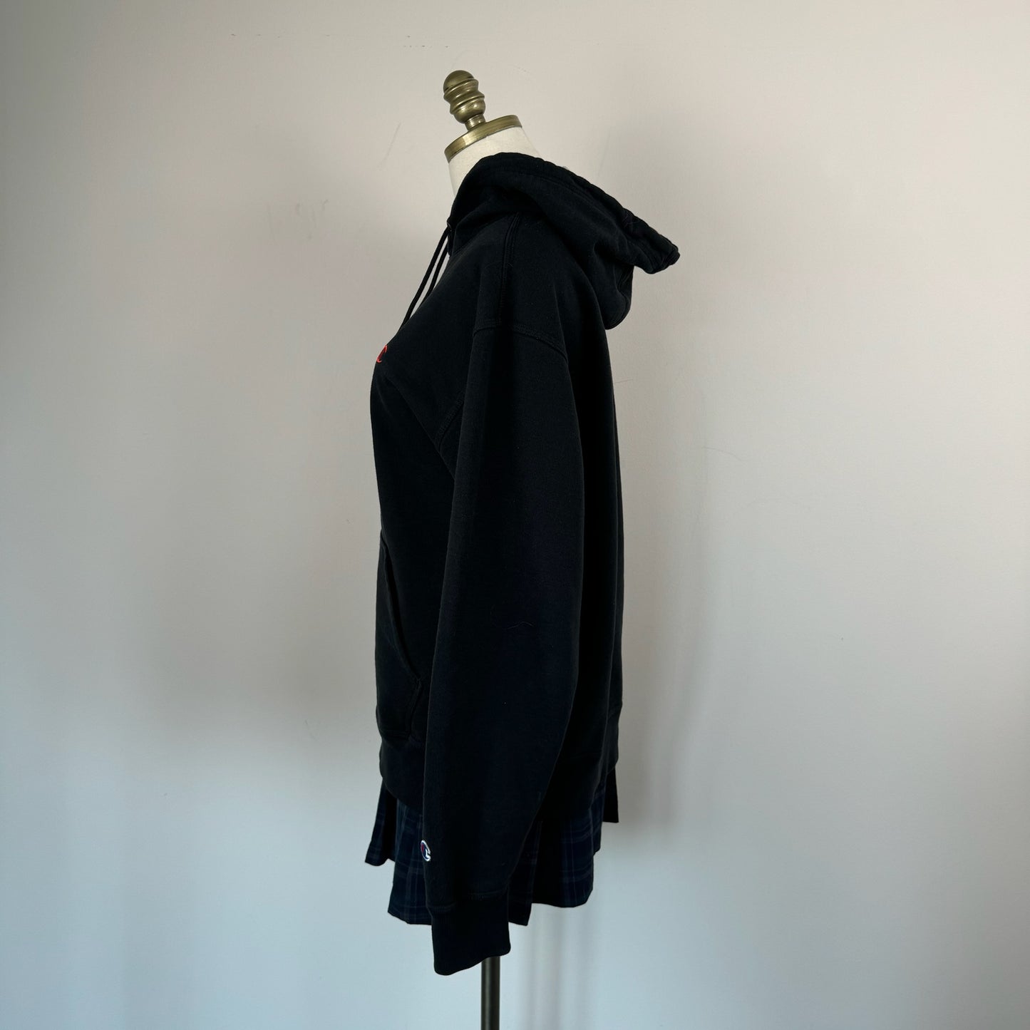 Champions Black Oversized Hoodie