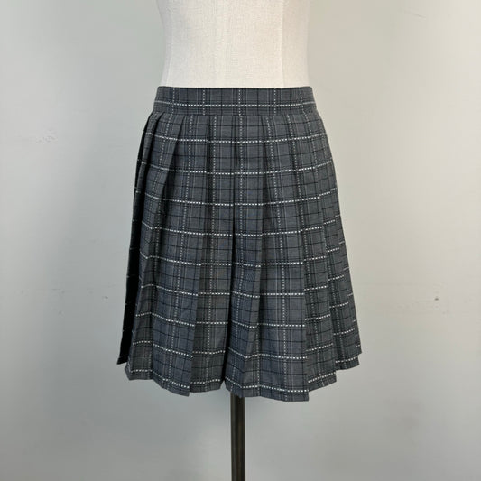Plaid Pleated Mini Skirt