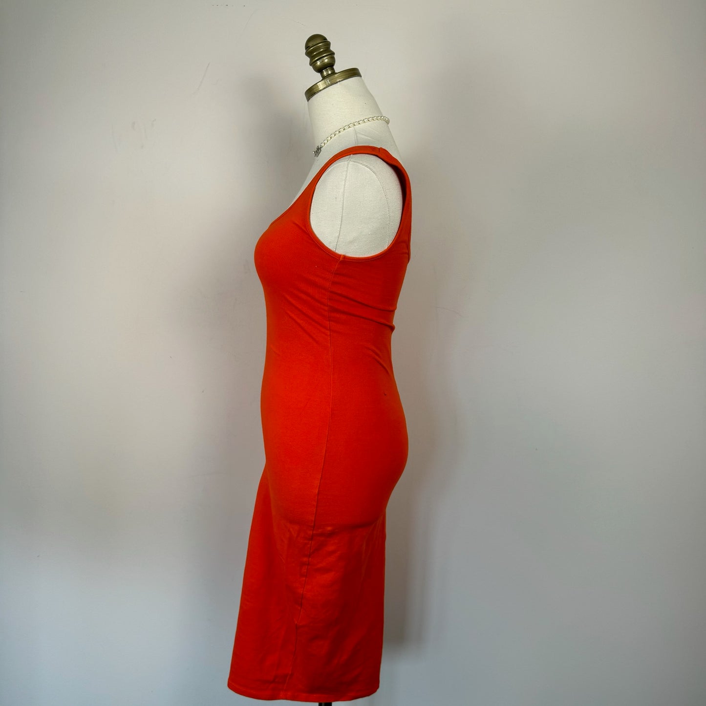 Orange Bodycon Maxi Dress