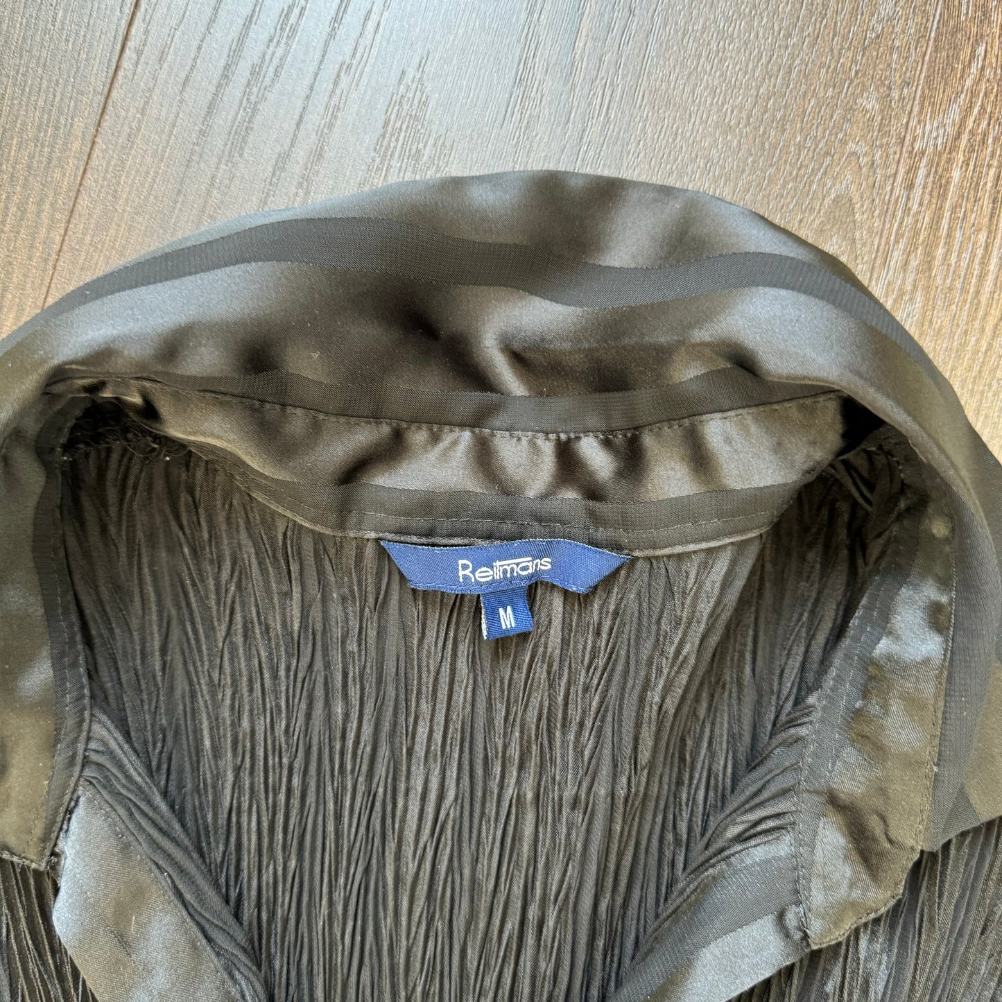 Vintage Pleated Button Up Shirt