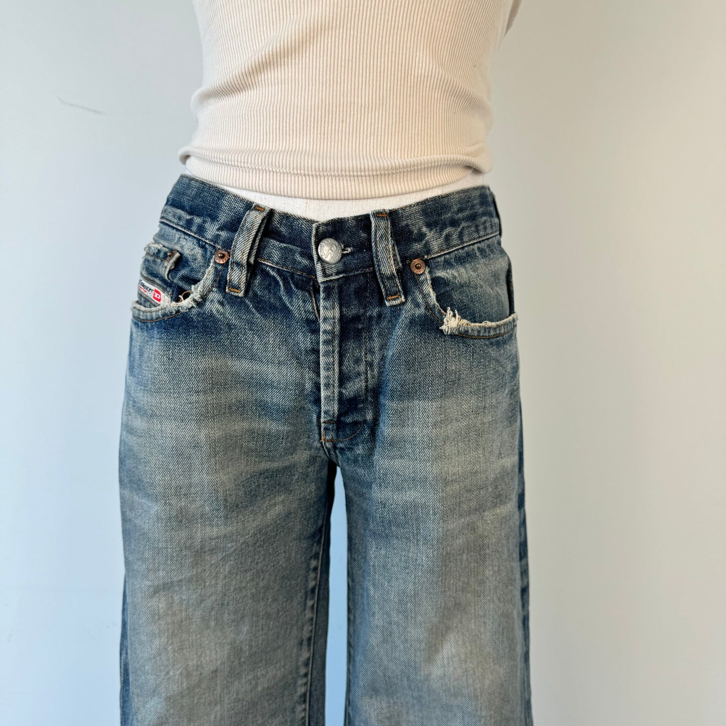 Diesel Faded Bootcut Jeans