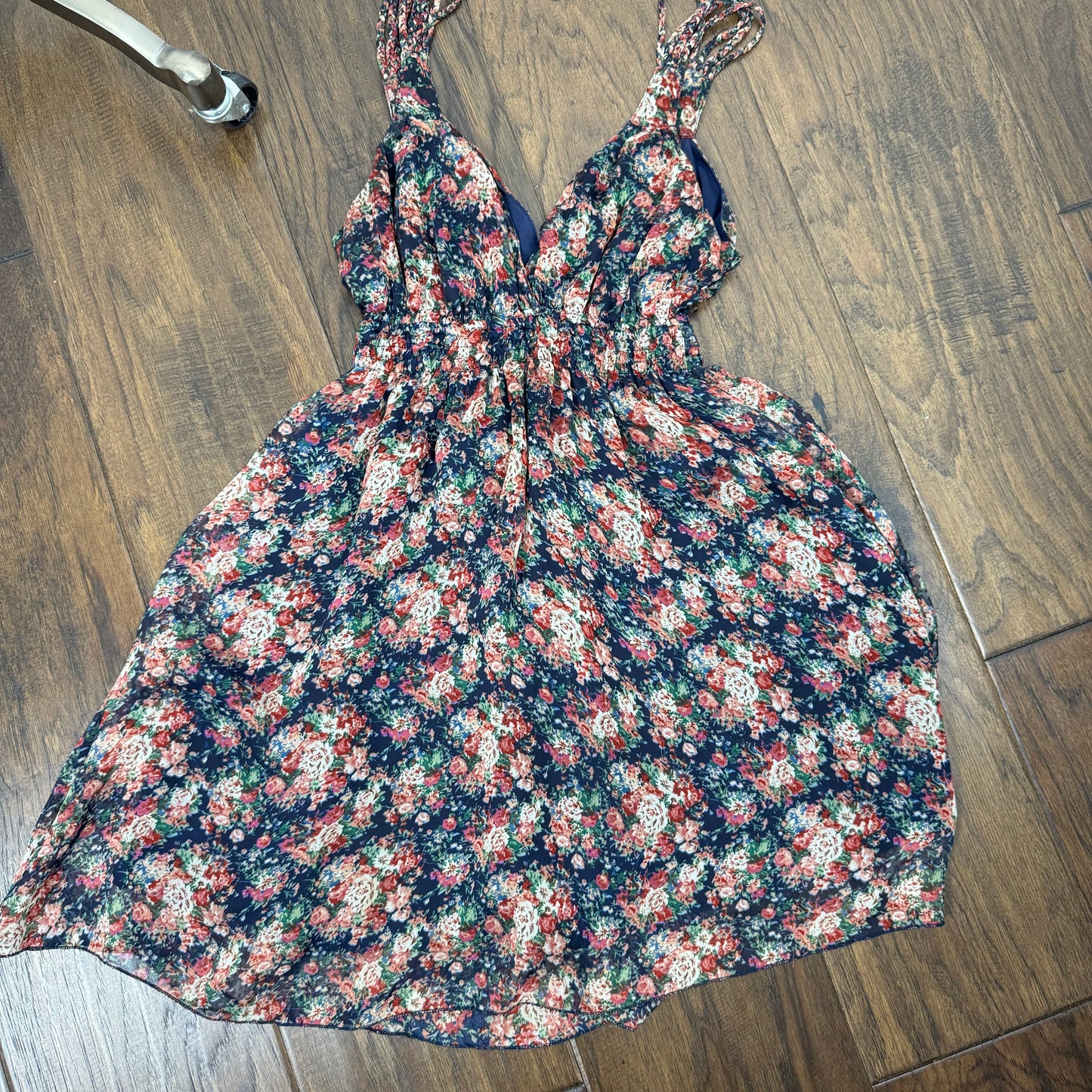Floral Print Babydoll Mini Dress