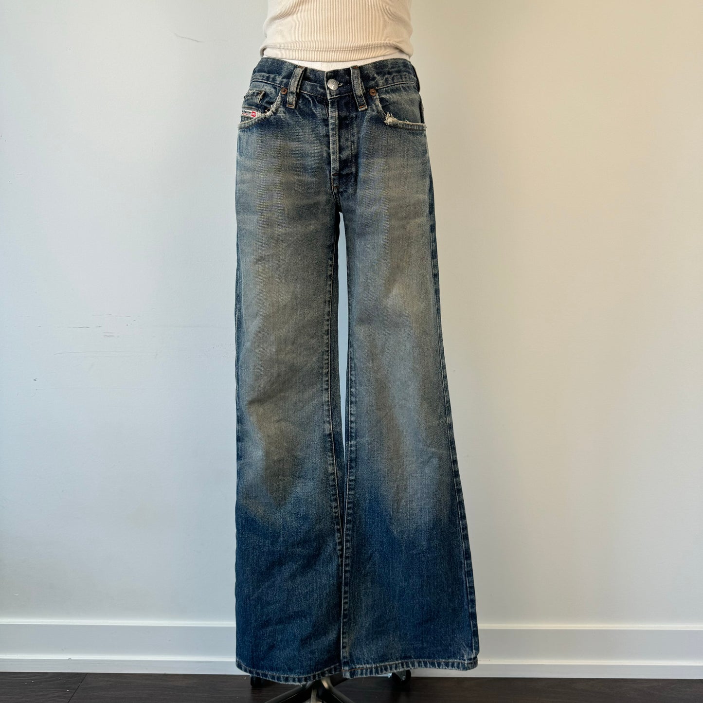 Diesel Faded Bootcut Jeans
