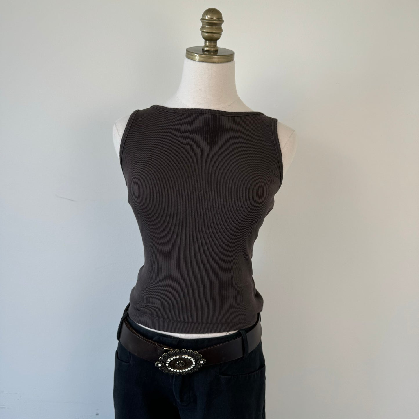 Vintage Boho Antique Buckle Leather Belt