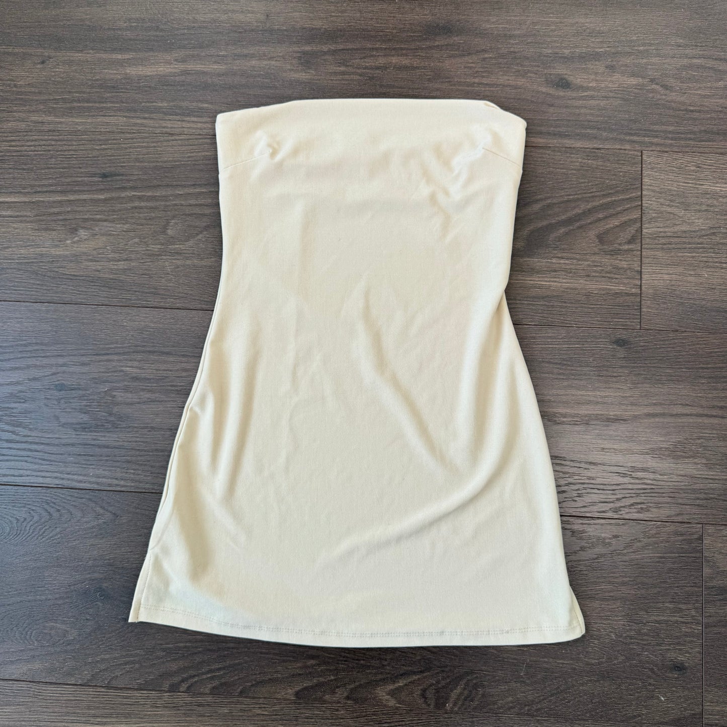 Vintage Cream Fitted Tube Top