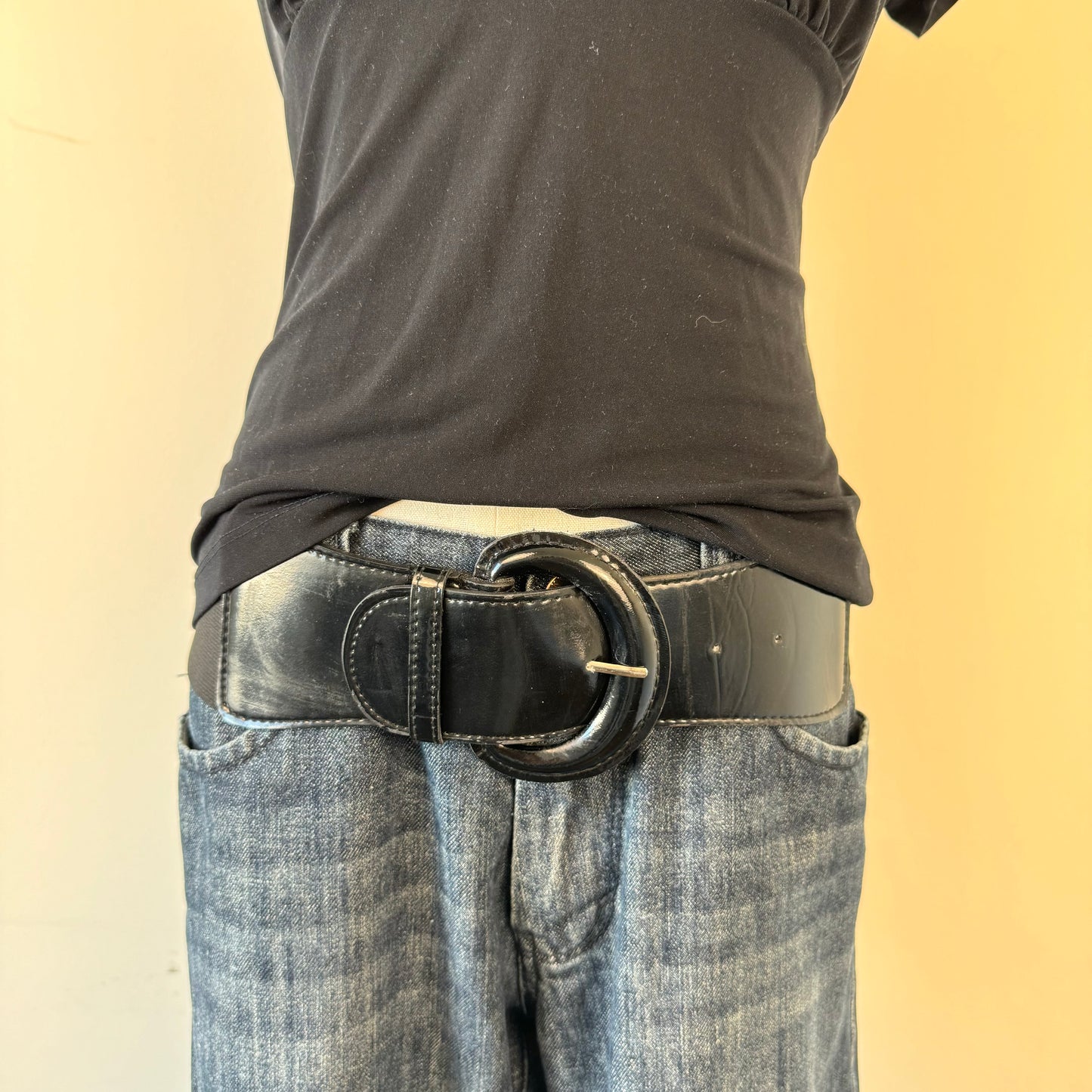 Black Boho Chunky Belt
