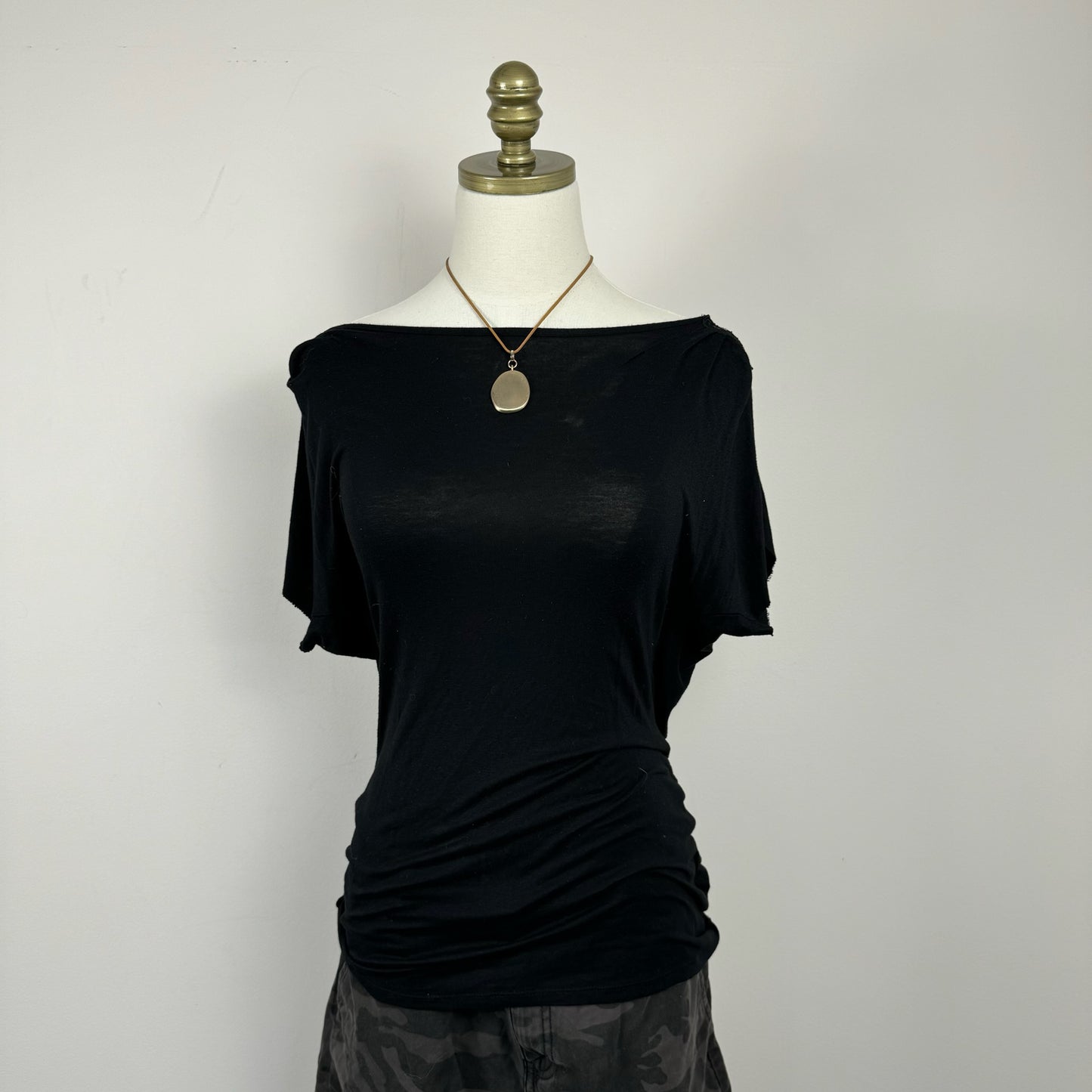Off the Shoulder Top with Open Crochet Back