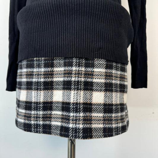 Abercrombie Plaid Knit Mini Skirt