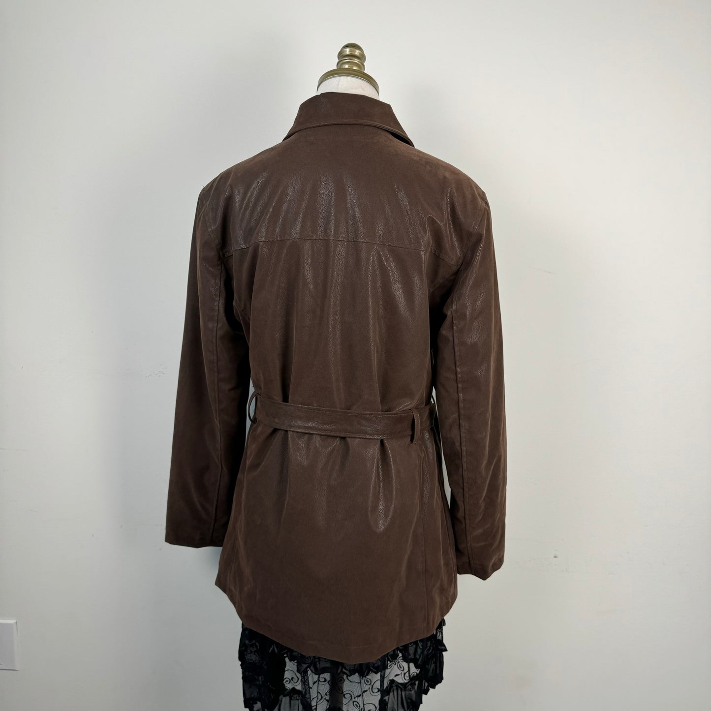 Vintage Faux Suede Brown Jacket