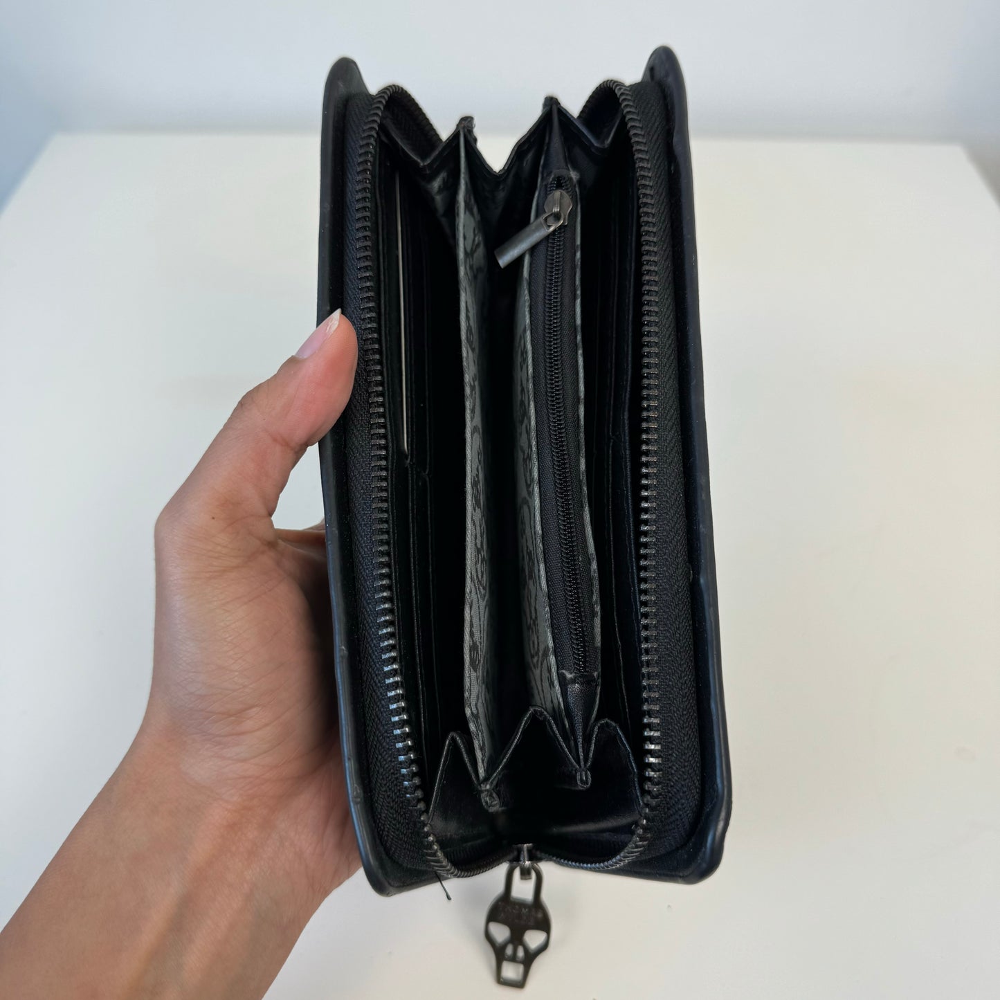Thomas Wylde Skull Leather Wallet