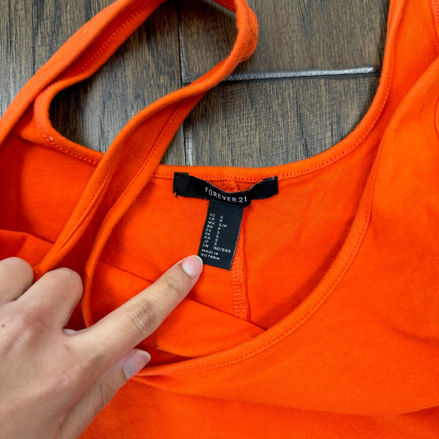 Orange Bodycon Maxi Dress