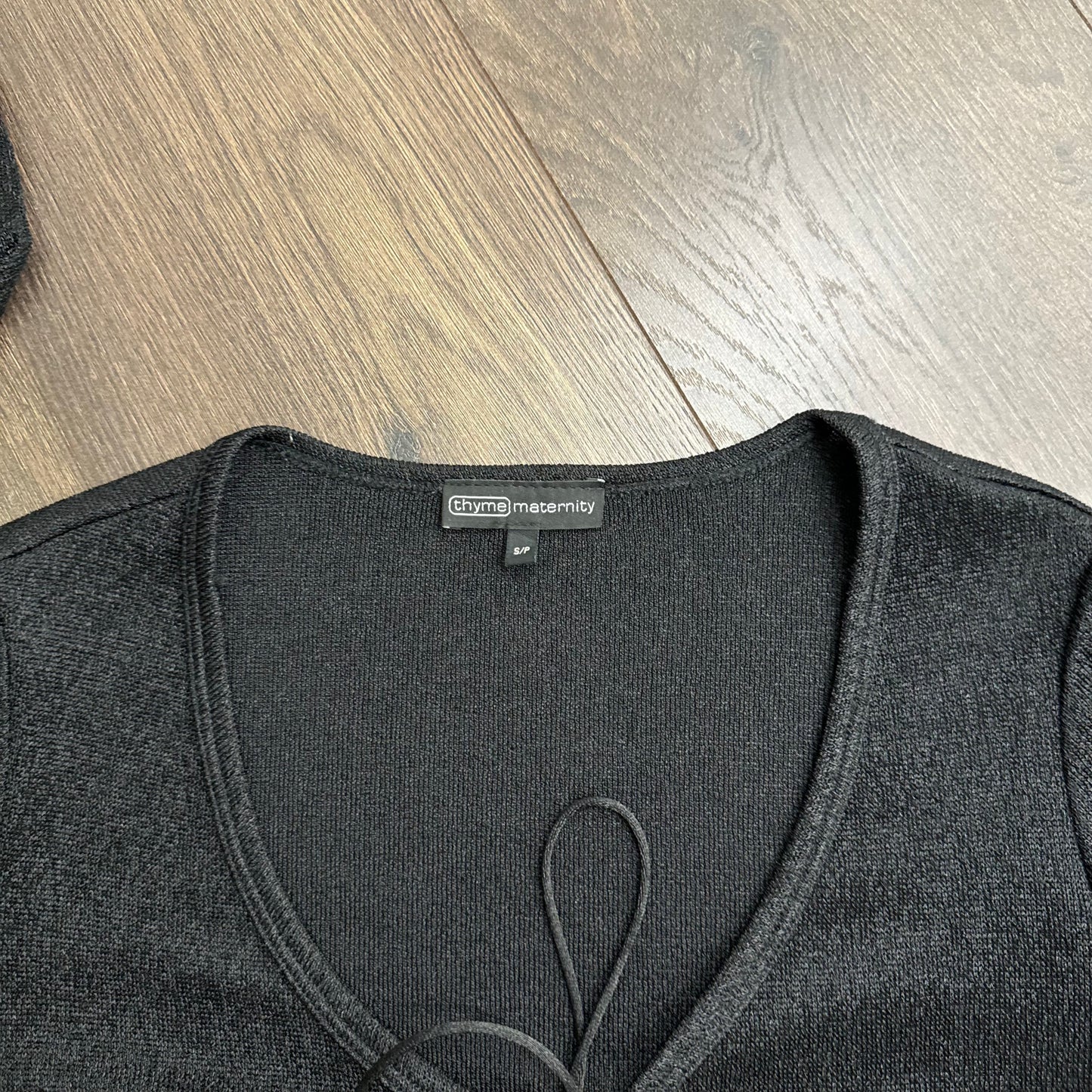 Black Open Front Tie Up Maxi Cardigan