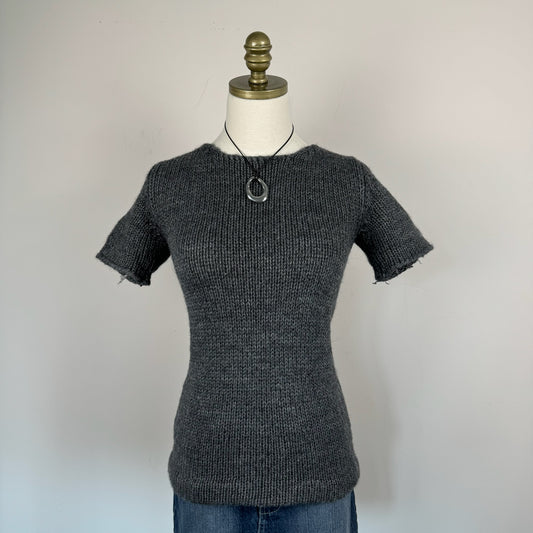 Vintage Miu Miu Knit Short Sleeve Top