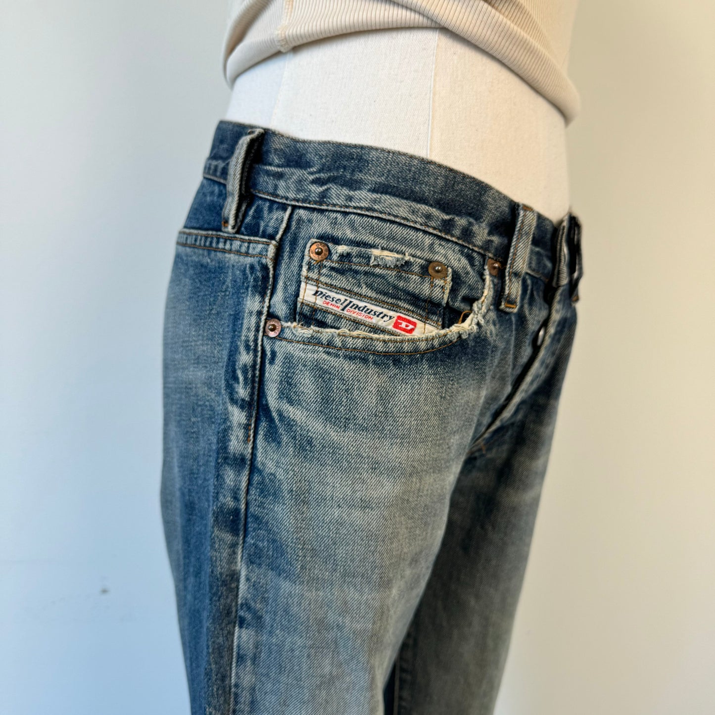 Diesel Faded Bootcut Jeans