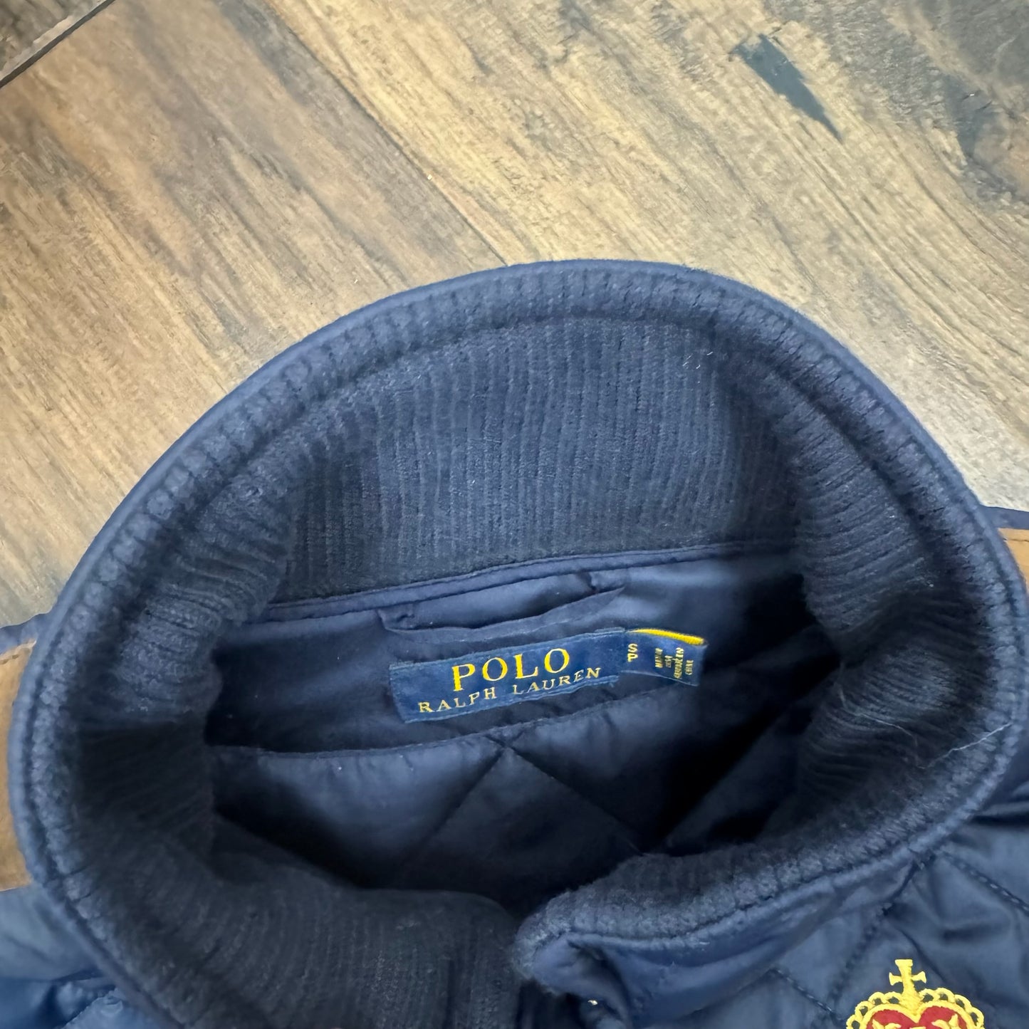 Polo Navy Zip Up Vest