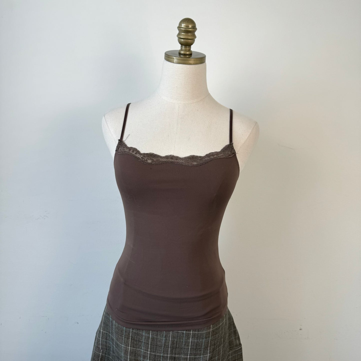 Brown Lace Cami
