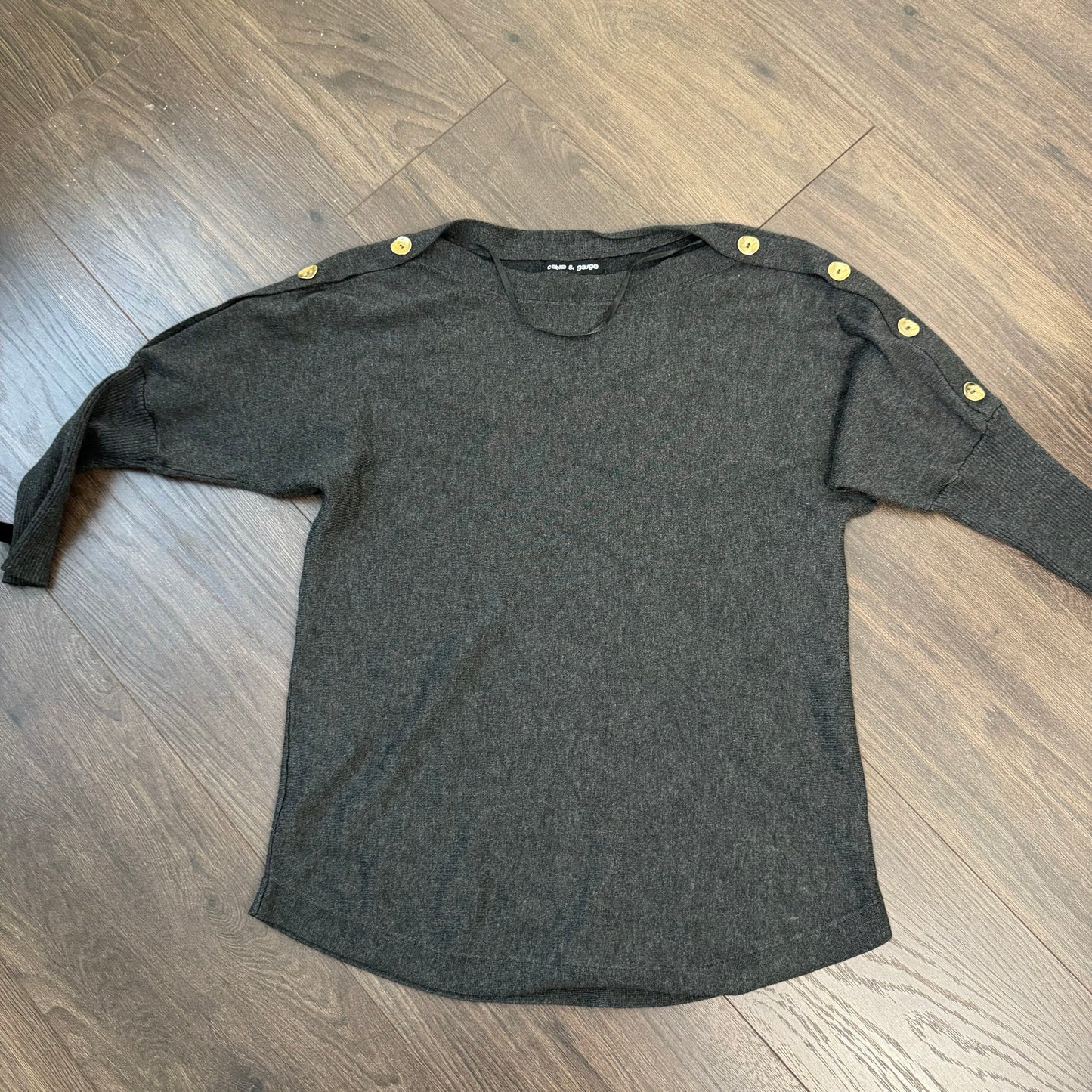 Dark Grey Dolman Sweater